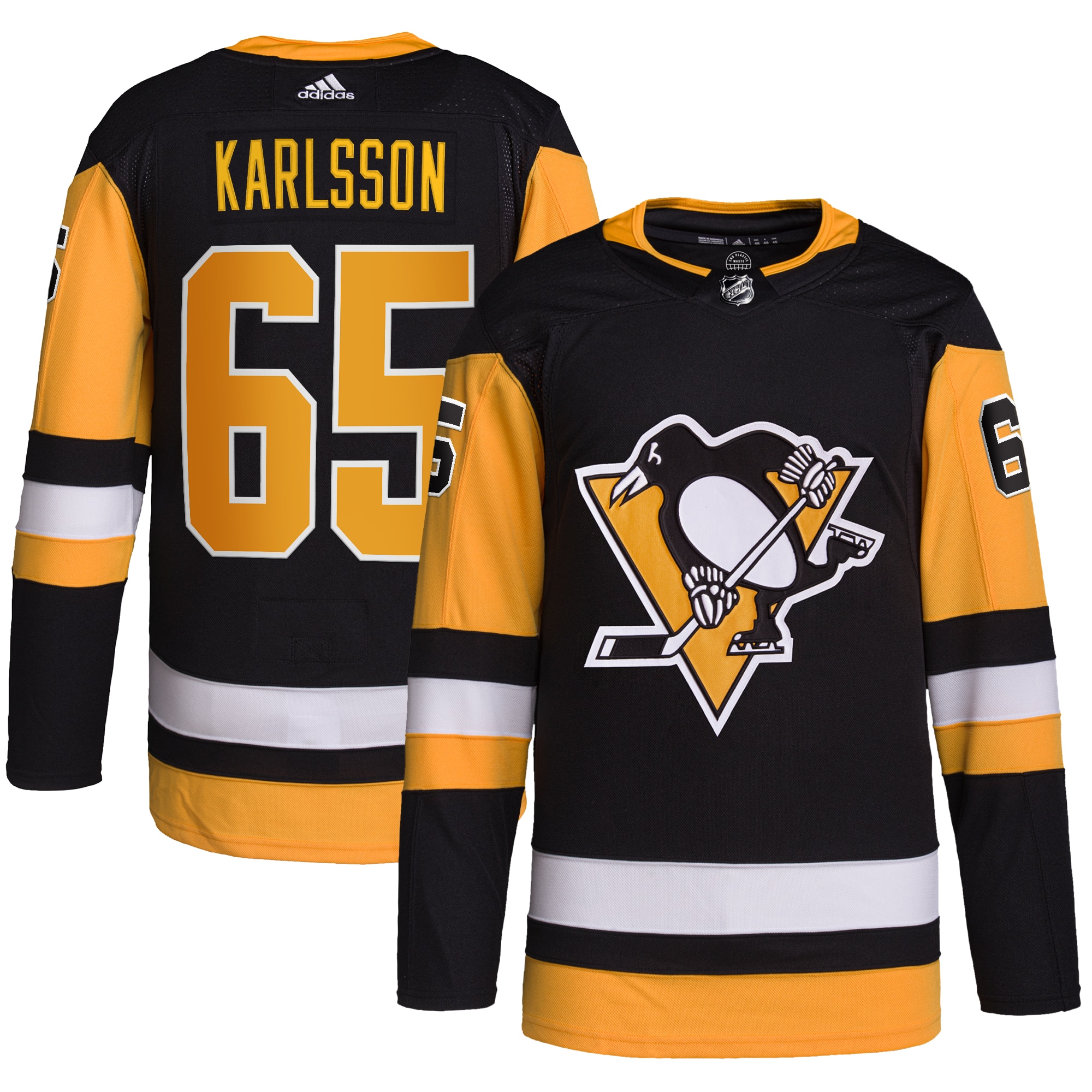 Erik Karlsson Pittsburgh Penguins adidas Home Primegreen Authentic Pro Player Jersey - Black