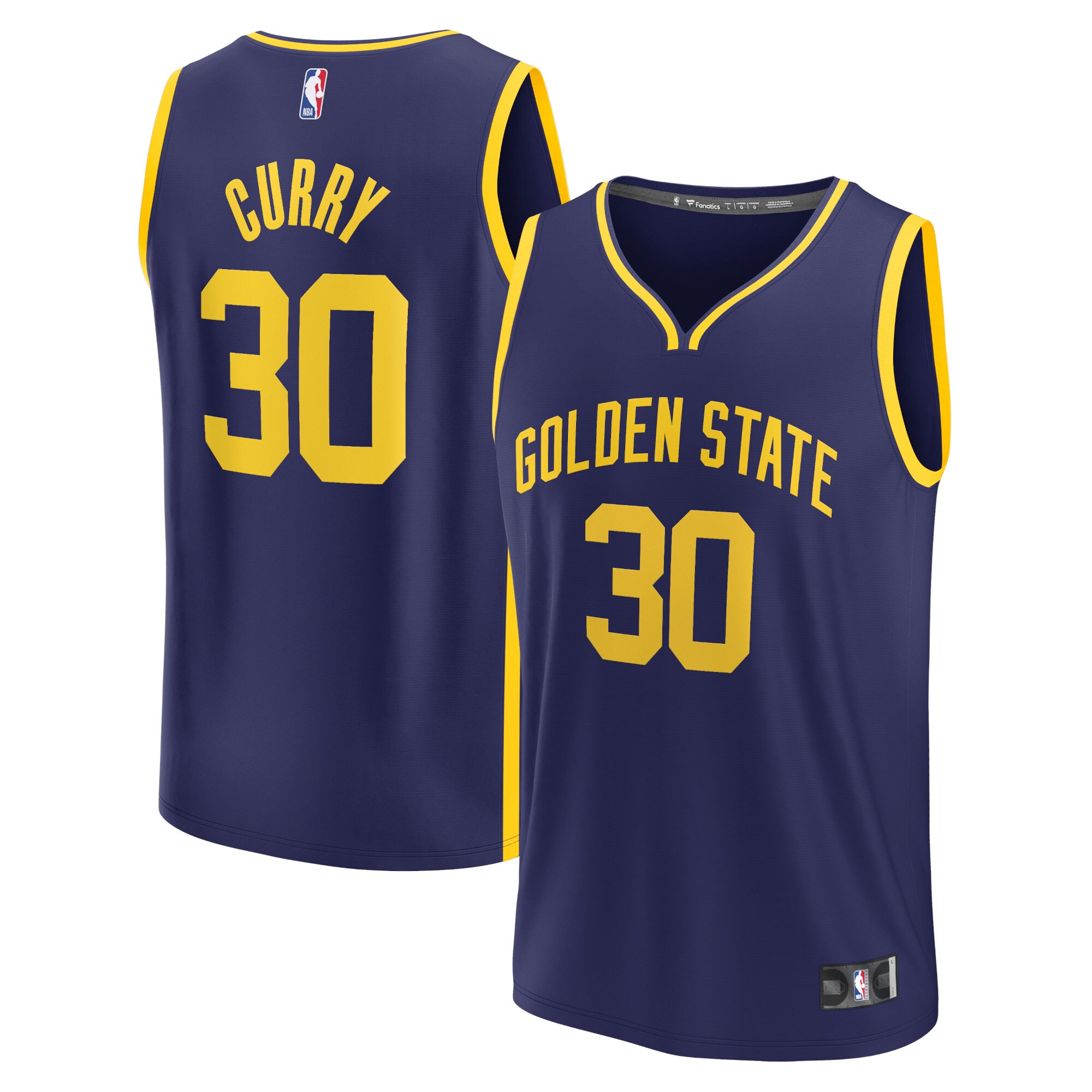 Stephen Curry Golden State Warriors Fanatics Fast Break Replica Player Jersey - Statement Edition - Navy