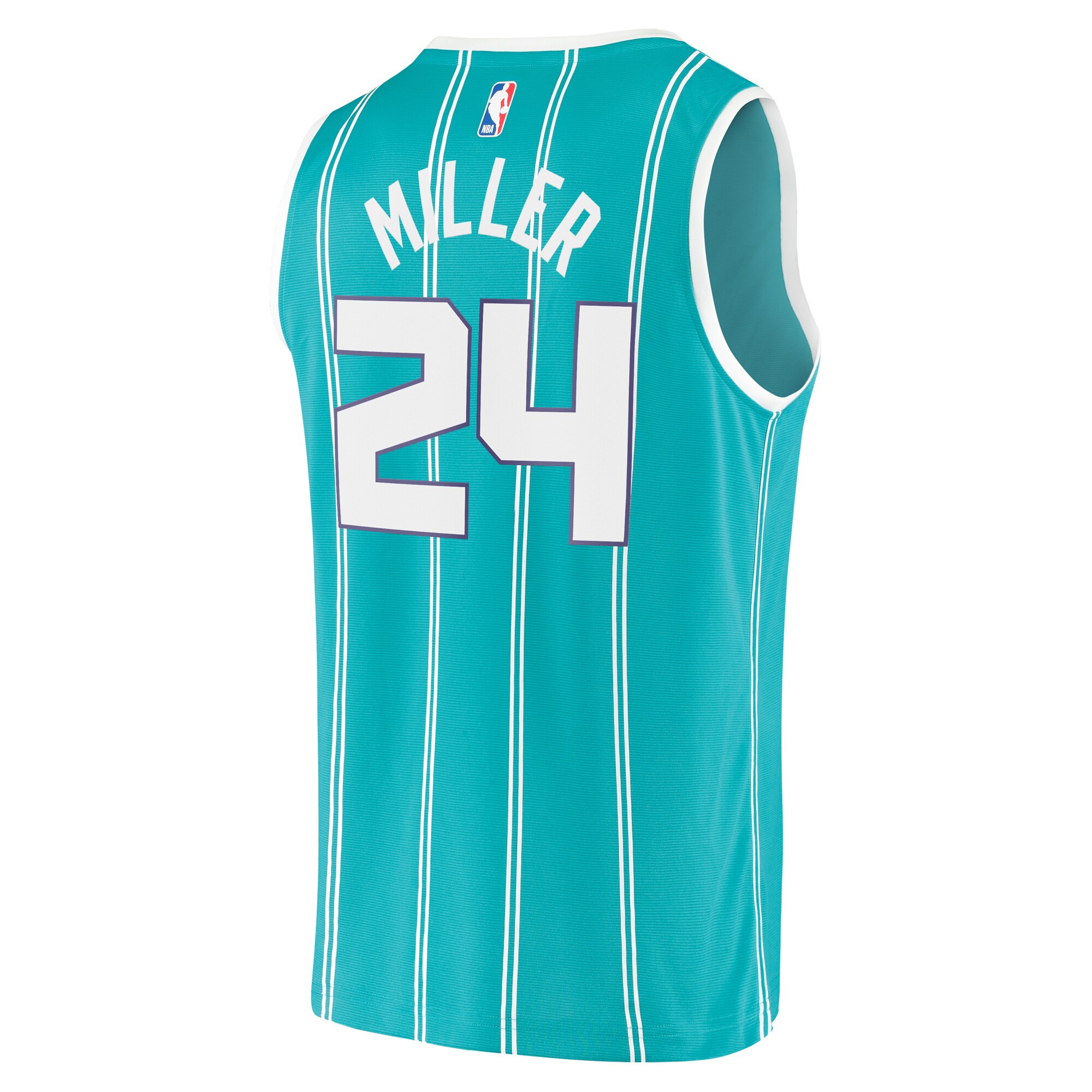 Brandon Miller Charlotte Hornets Fanatics Youth 2023 NBA Draft First Round Pick Fast Break Replica Jersey - Icon Edition - Teal