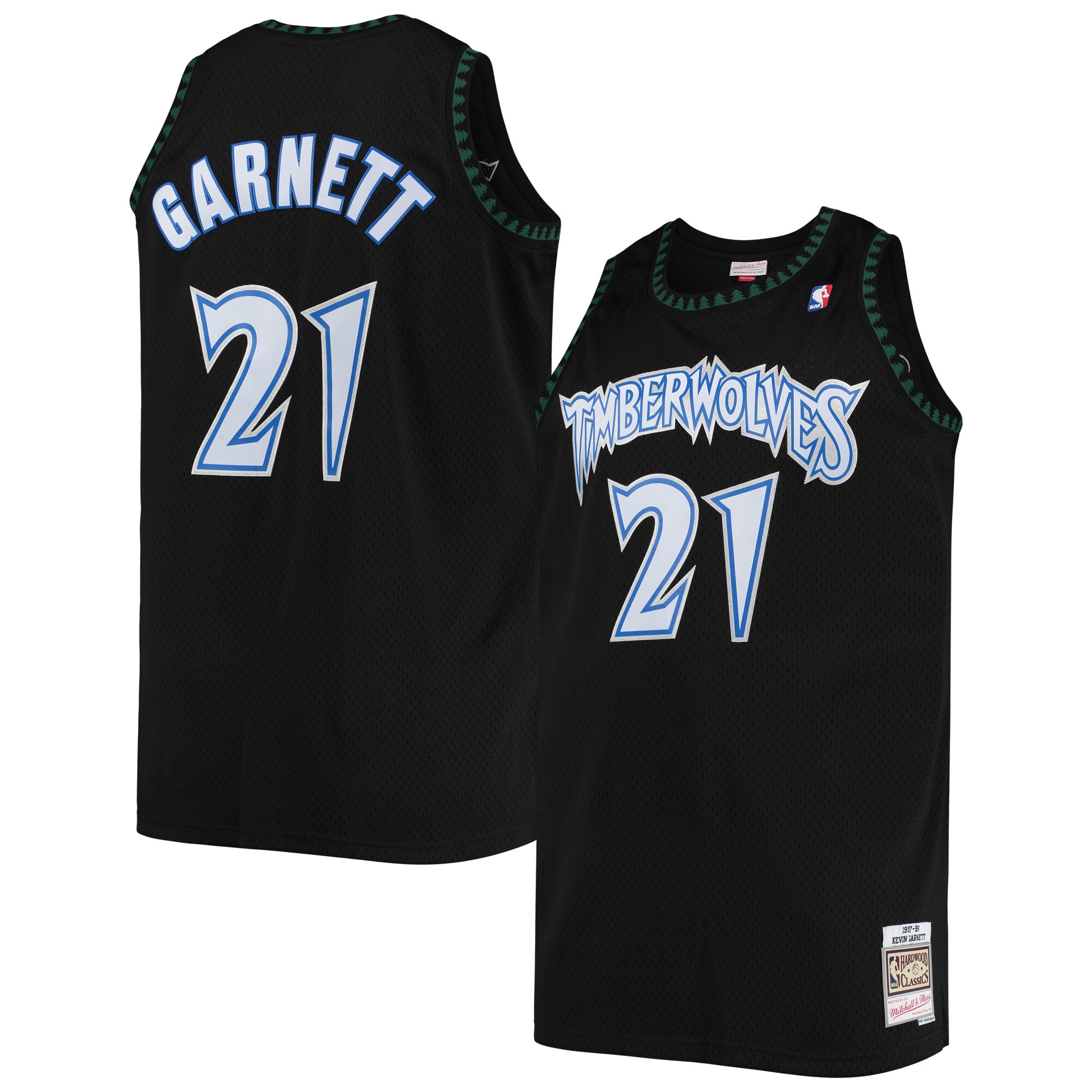 Kevin Garnett Minnesota Timberwolves Mitchell & Ness 1997\/98 Big & Tall Hardwood Classics Swingman Jersey - Black