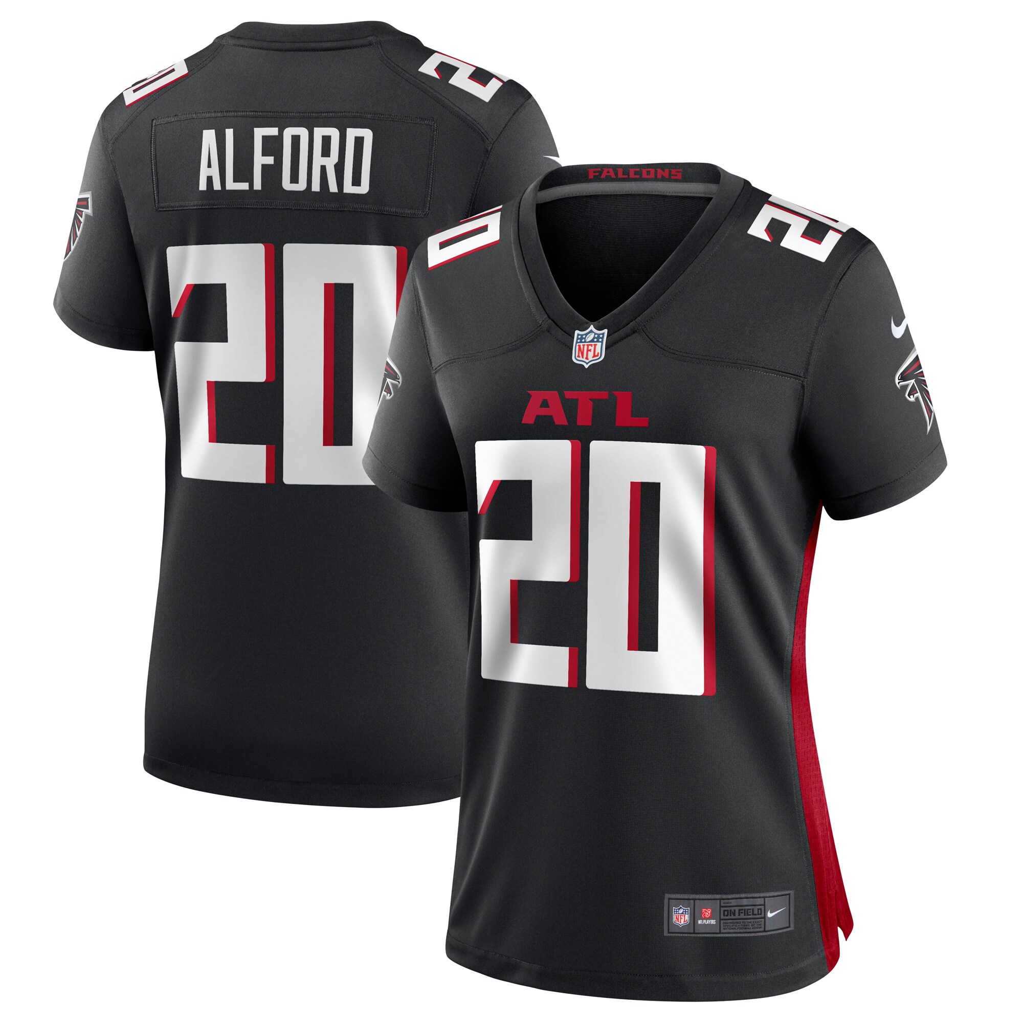 Dee Alford Atlanta Falcons  Women's Team Game Jersey -  Black