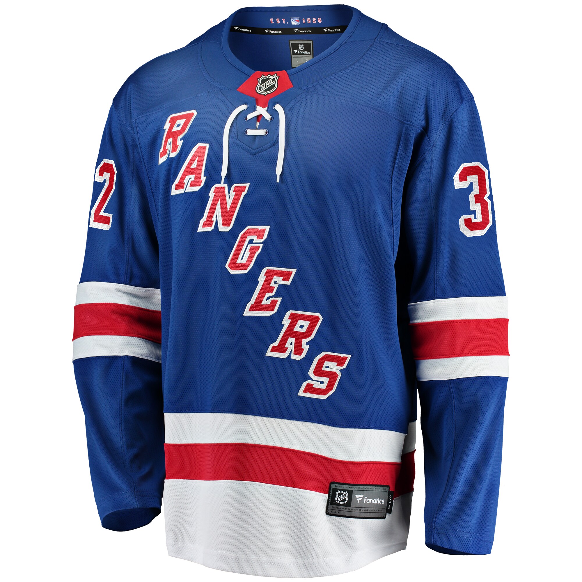 Jonathan Quick New York Rangers Fanatics Home Breakaway Jersey - Blue