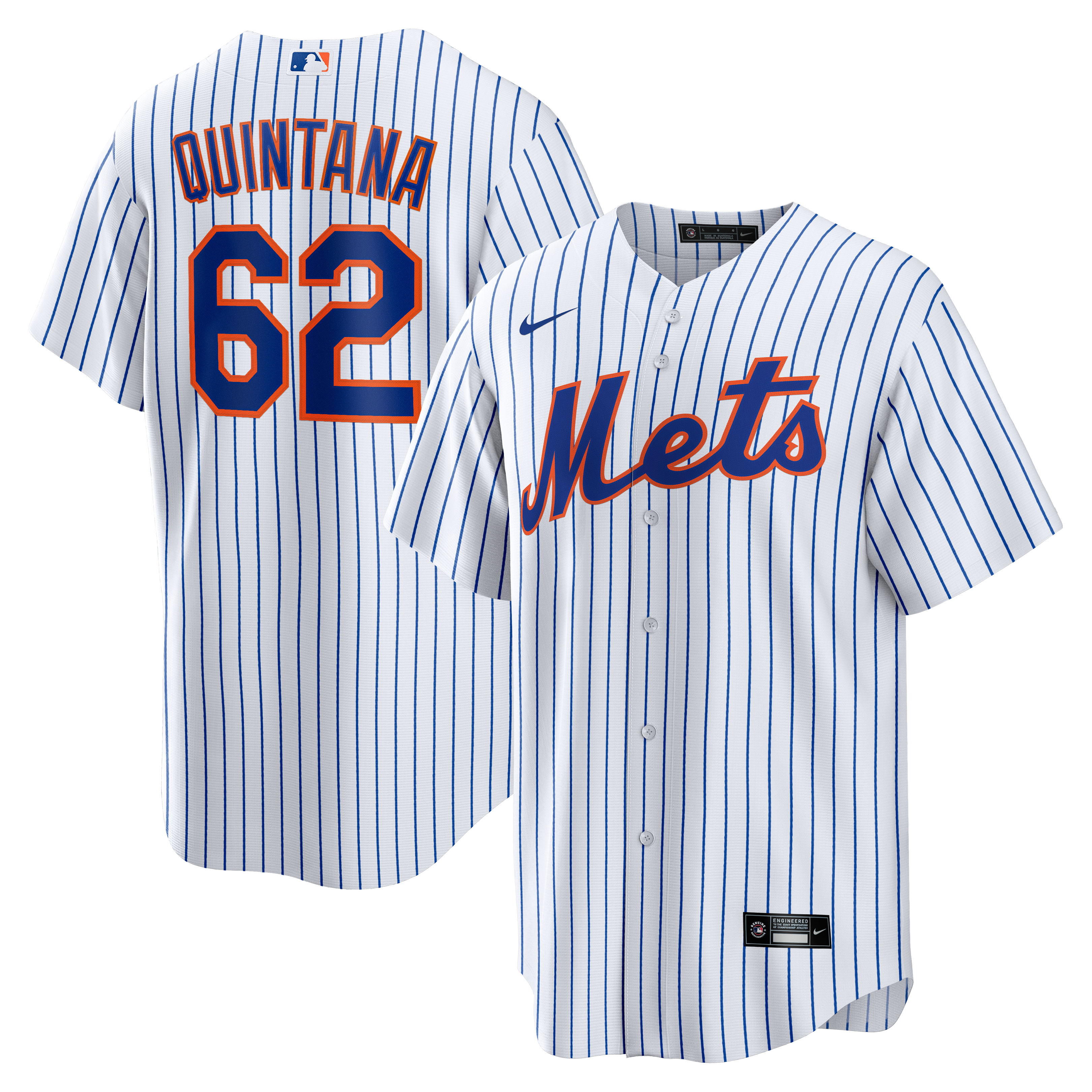 Jos\u00c3\u00a9 Quintana New York Mets  Home  Replica Player Jersey - White