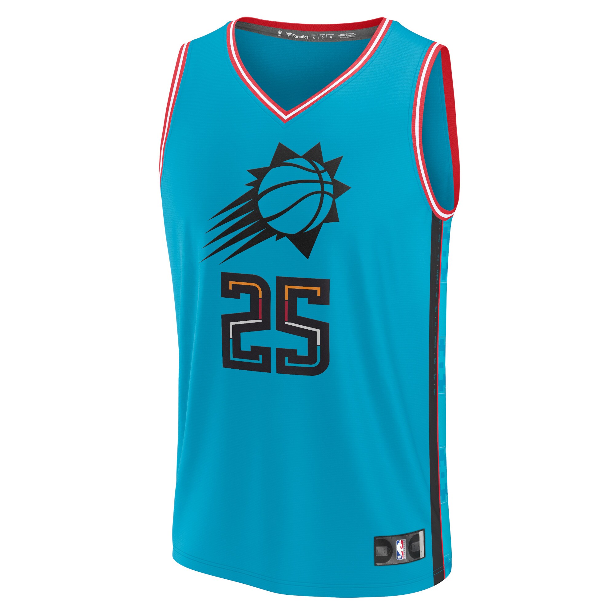 Mikal Bridges Phoenix Suns Fanatics Fastbreak Jersey - City Edition - Teal