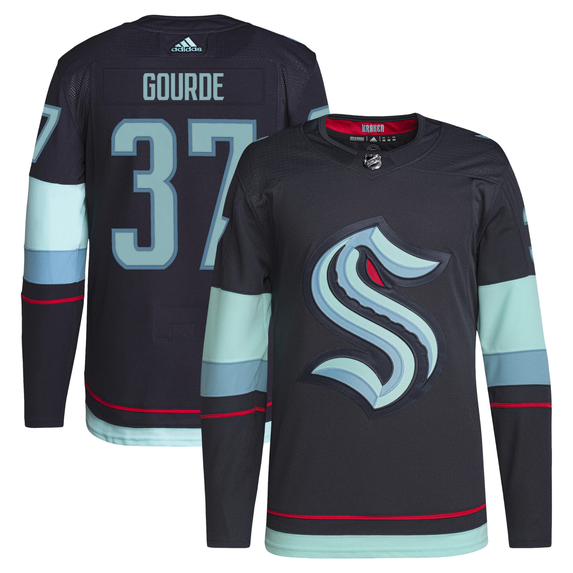Yanni Gourde  adidas Home Primegreen Authentic Pro Player Jersey - Deep Sea Blue