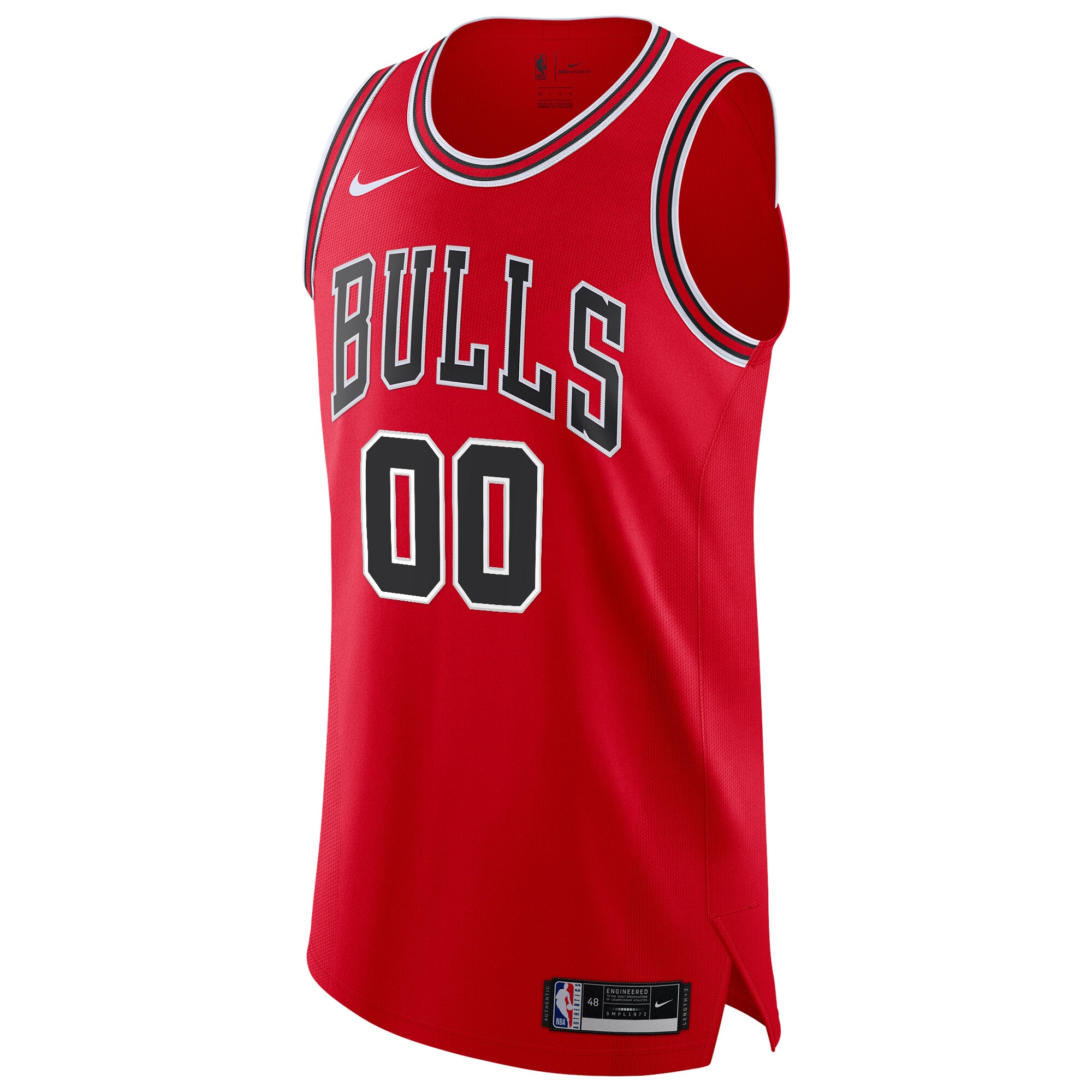 Chicago Bulls  Authentic Custom Jersey Red - Icon Edition