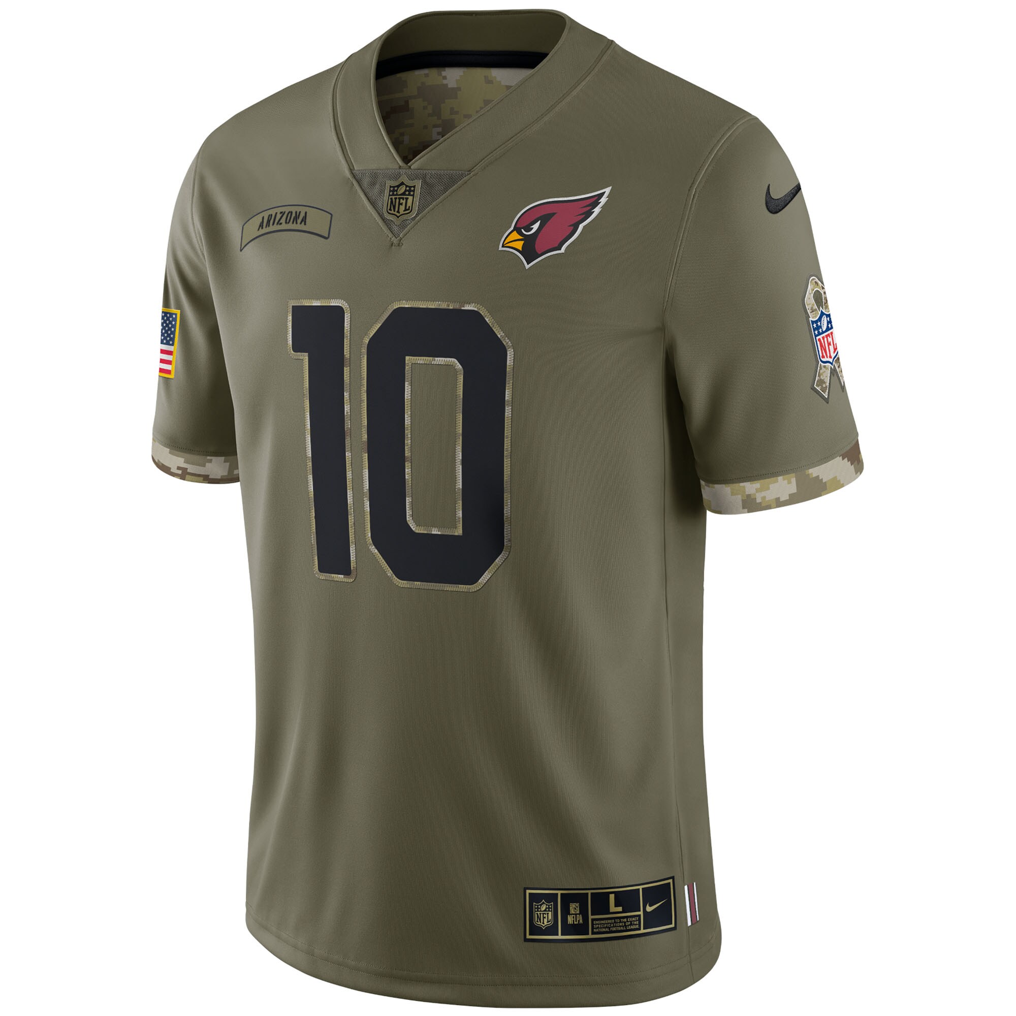 DeAndre Hopkins Arizona Cardinals  2022 Salute To Service Limited Jersey - Olive