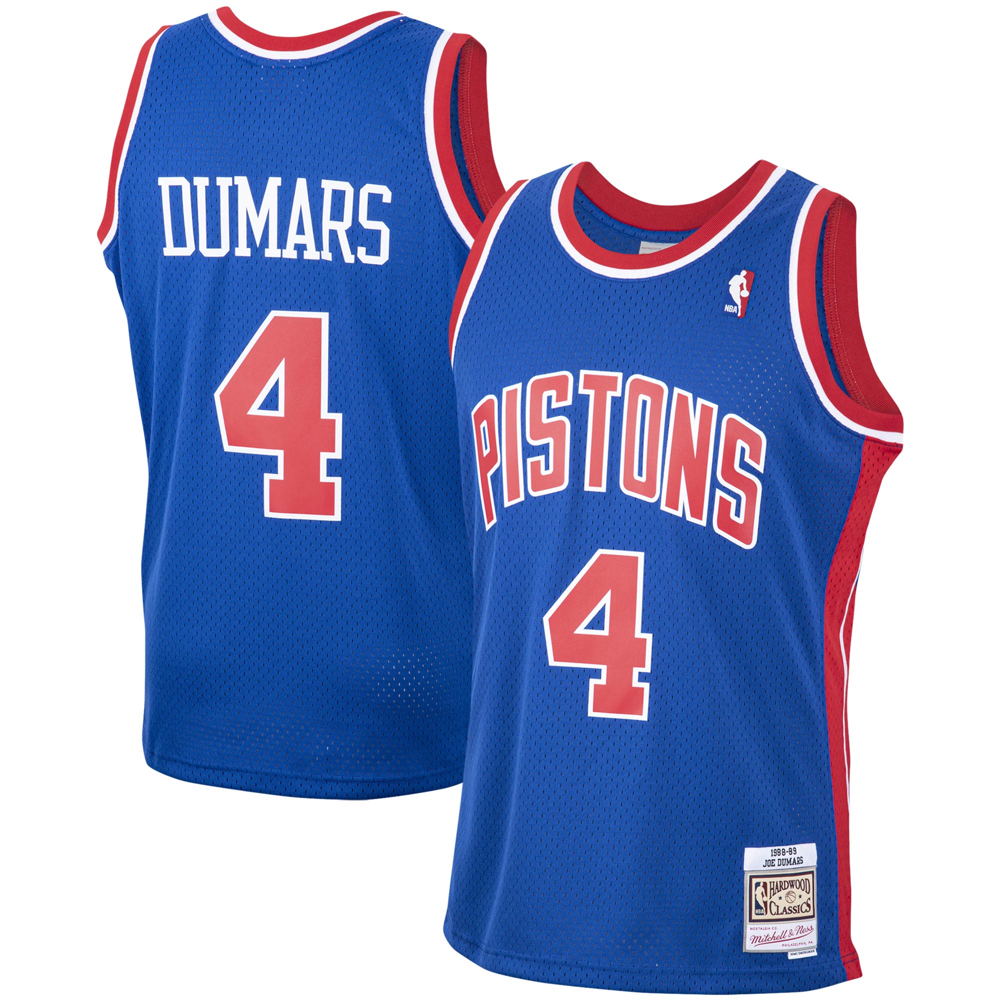 Joe Dumars Detroit Pistons Mitchell & Ness 1988\/89 Hardwood Classics Swingman Jersey - Blue