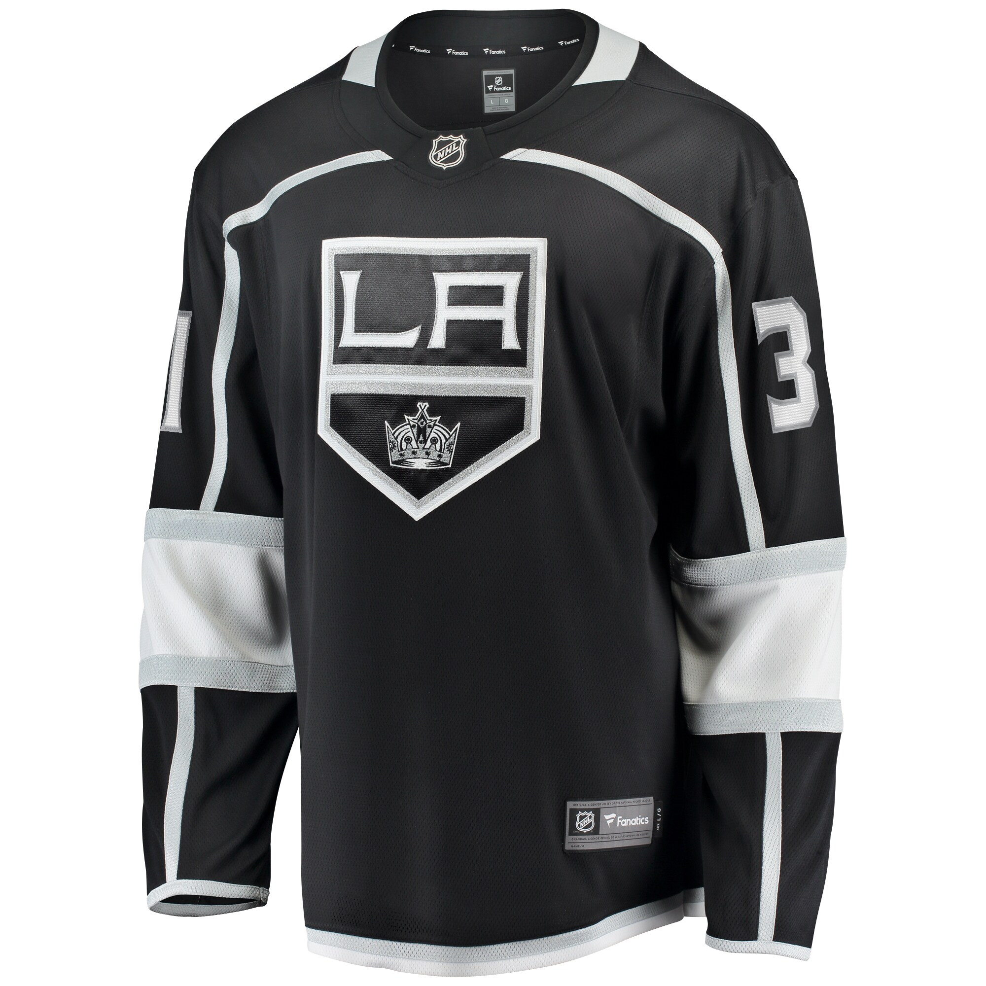 David Rittich Los Angeles Kings Fanatics Home Premier Breakaway Player Jersey - Black