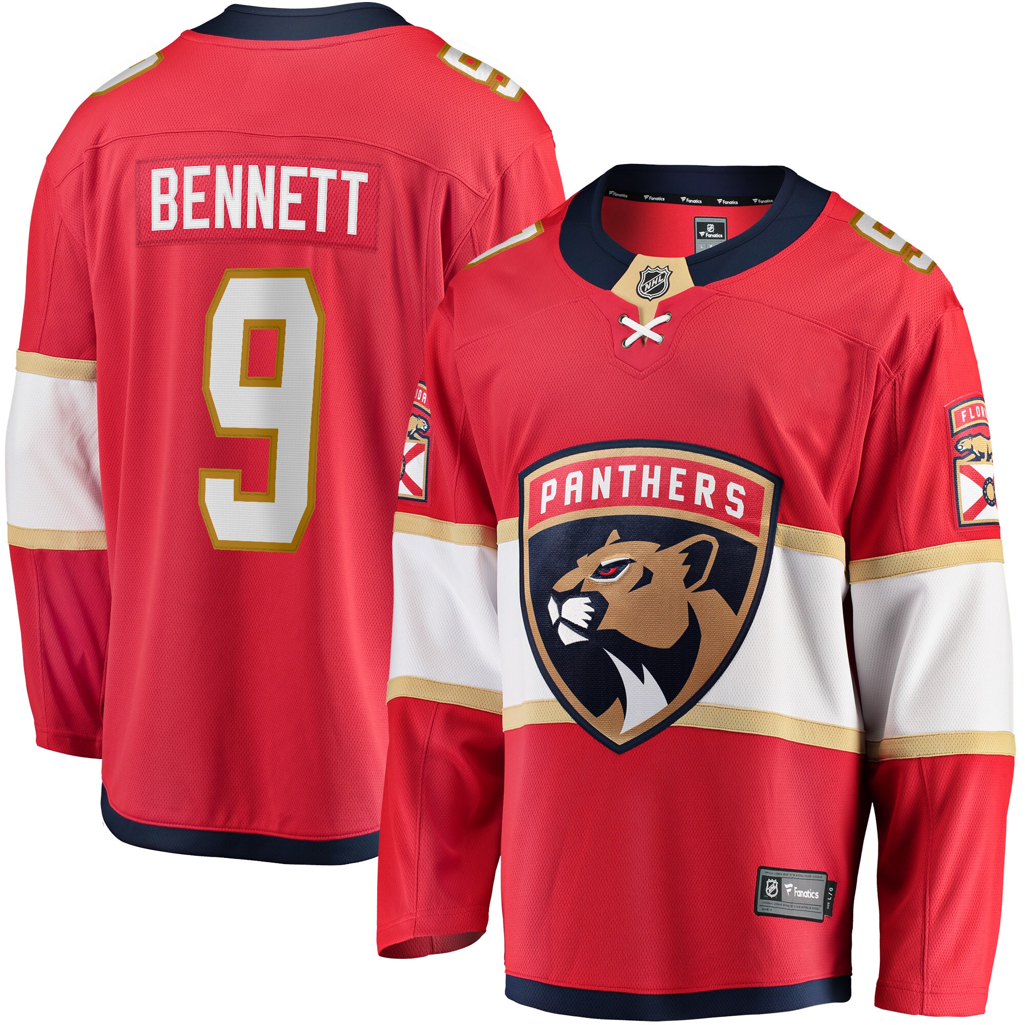 Sam Bennett Florida Panthers Fanatics Home Breakaway Replica Jersey - Red