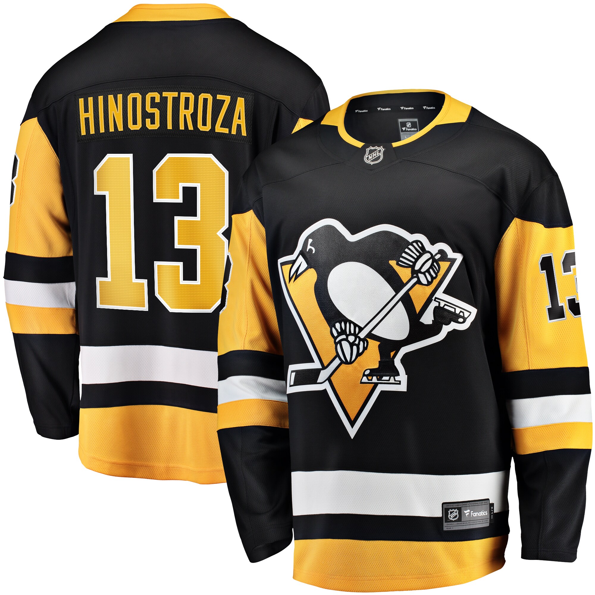 Vinnie Hinostroza Pittsburgh Penguins Fanatics Home Breakaway Jersey - Black