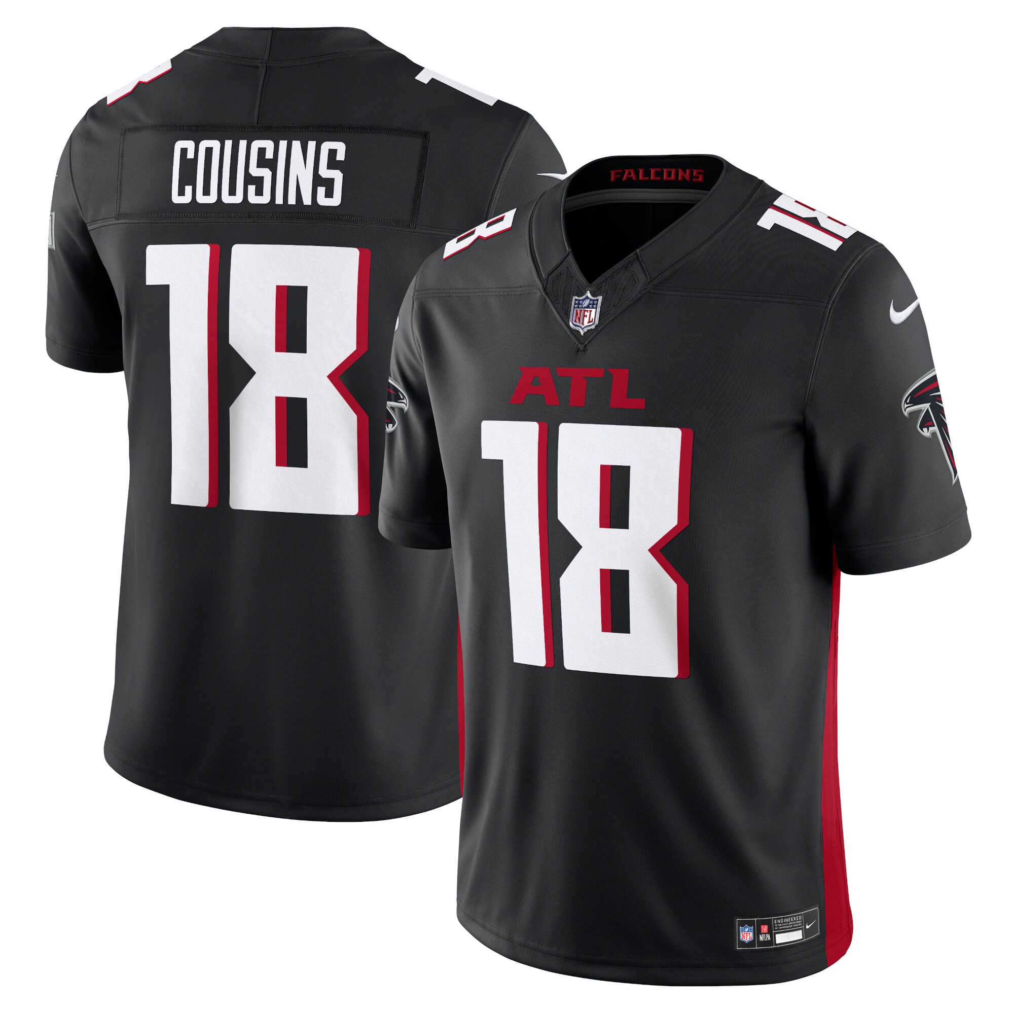 Kirk Cousins Atlanta Falcons  Vapor F.U.S.E. Limited Jersey - Black