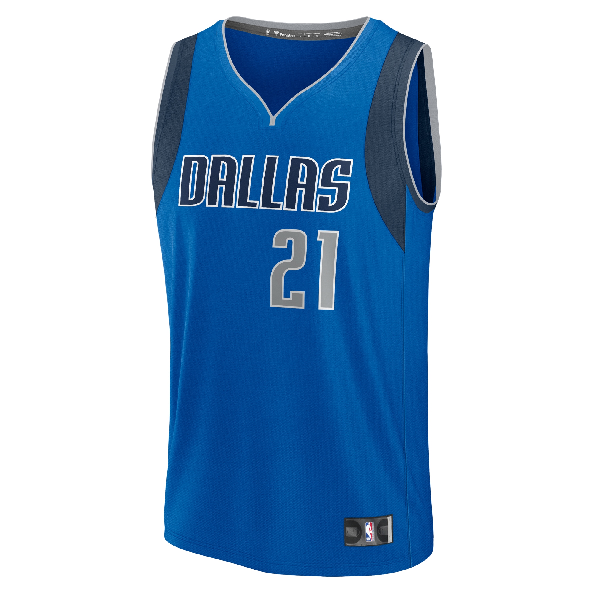Daniel Gafford Dallas Mavericks Fanatics Youth Fast Break Player Jersey - Icon Edition - Blue