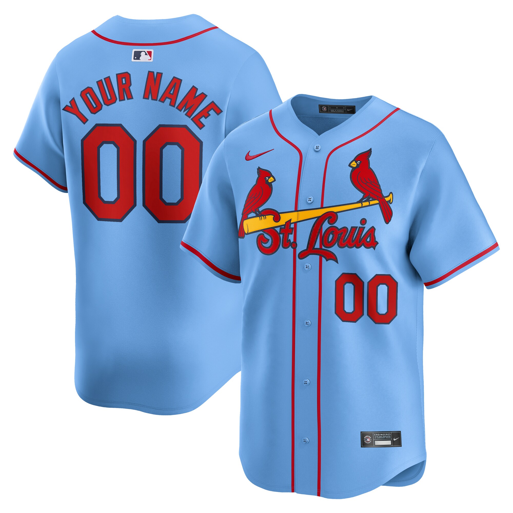 St. Louis Cardinals   Alternate Limited Custom Jersey\u00c2\u00a0\u00e2\u20ac\u201c Light Blue