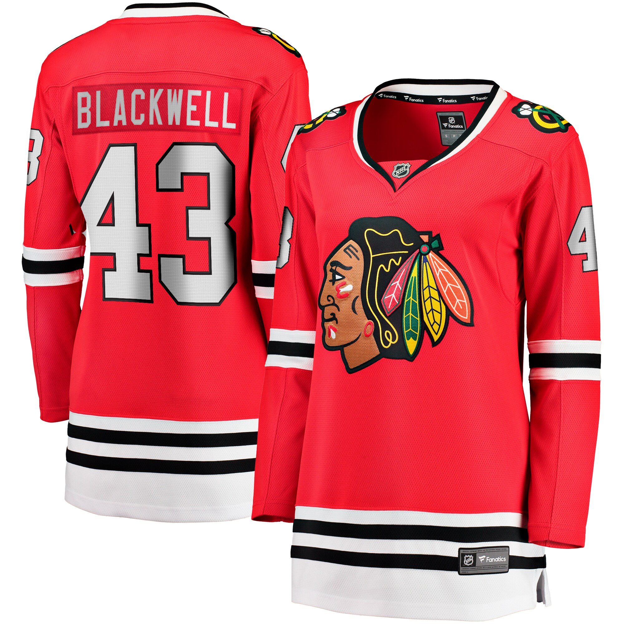 Colin Blackwell Chicago Blackhawks Fanatics Women's Home Breakaway Player Jersey - Red