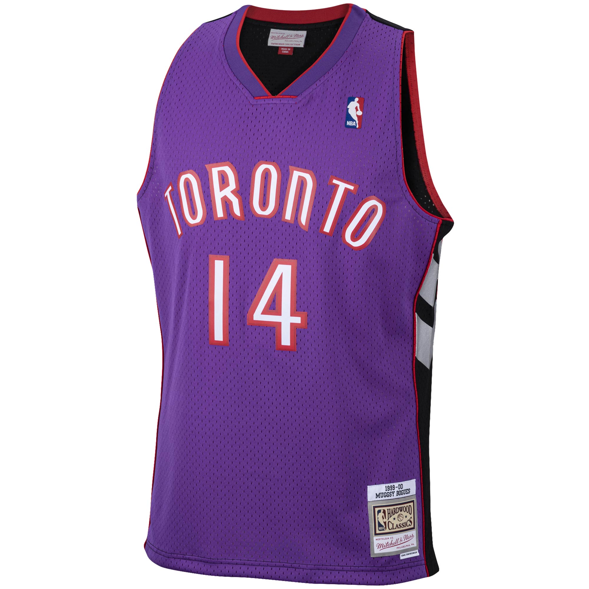 Muggsy Bogues Toronto Raptors Mitchell & Ness 2001\/02 Hardwood Classics Swingman Jersey - Purple