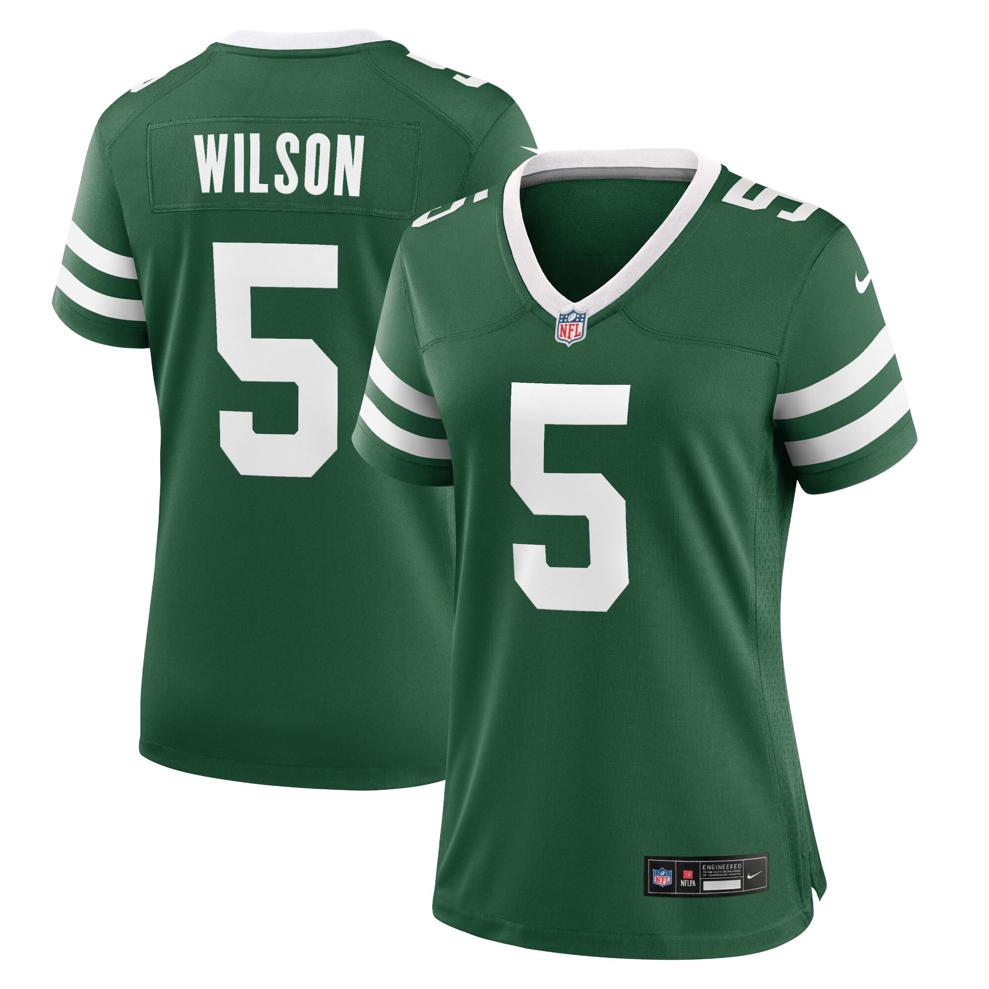 Garrett Wilson New York Jets  Women's Game Jersey - Legacy Green