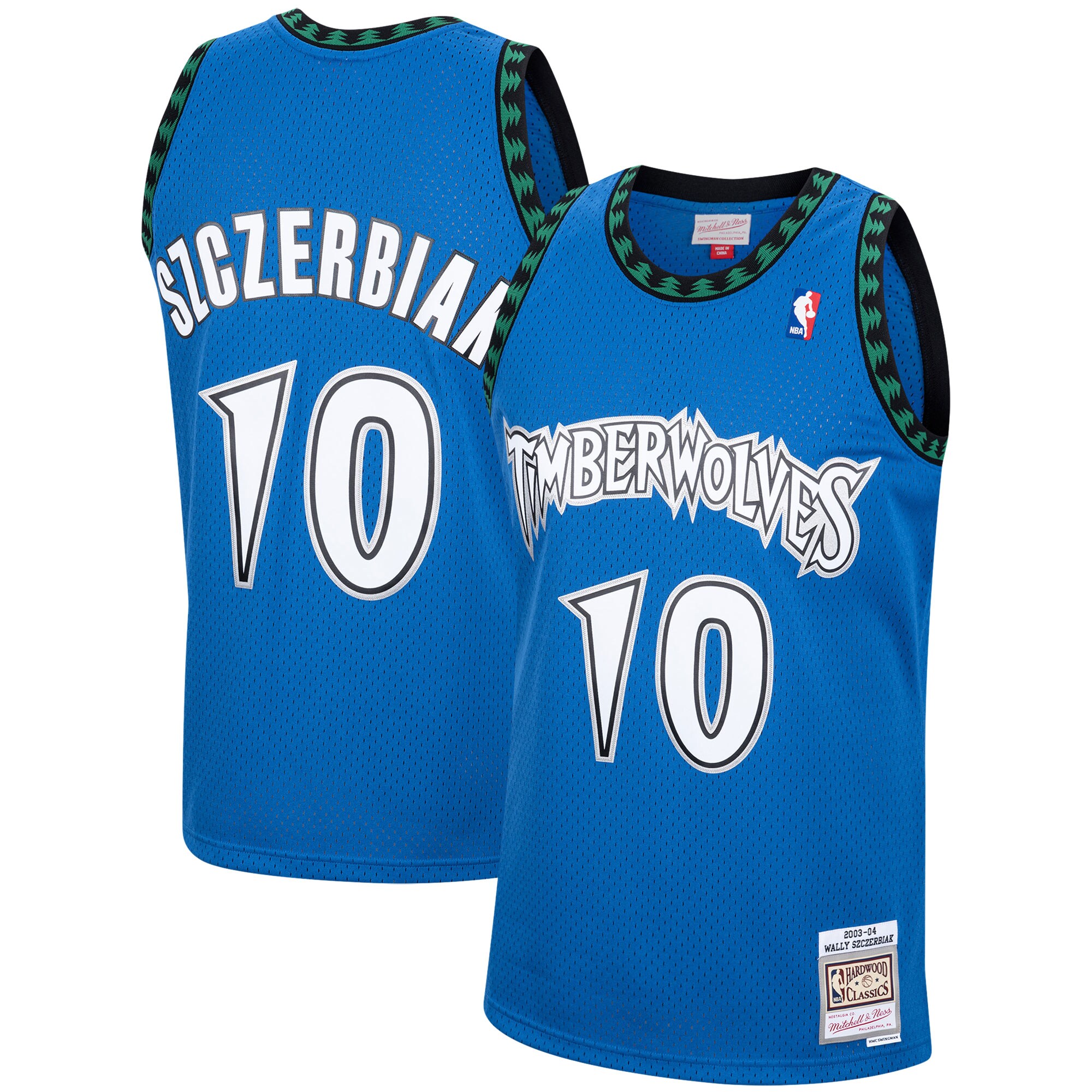 Wally Szczerbiak Minnesota Timberwolves Mitchell & Ness 2001\/02 Hardwood Classics Swingman Jersey - Blue
