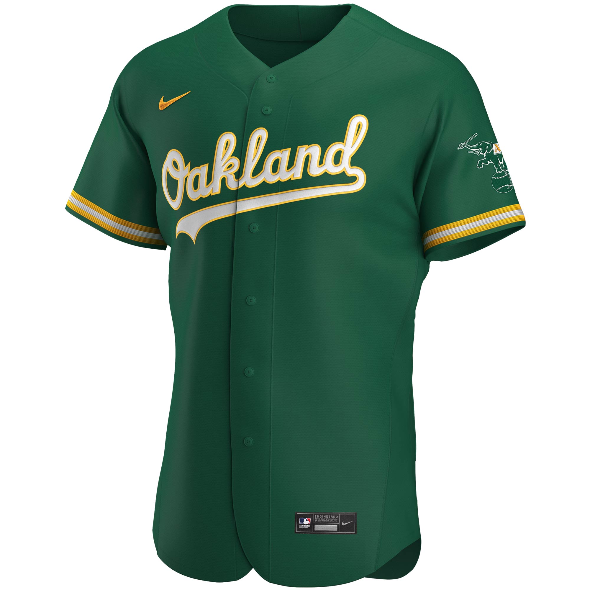 Oakland Athletics  Authentic Team Jersey - Kelly Green