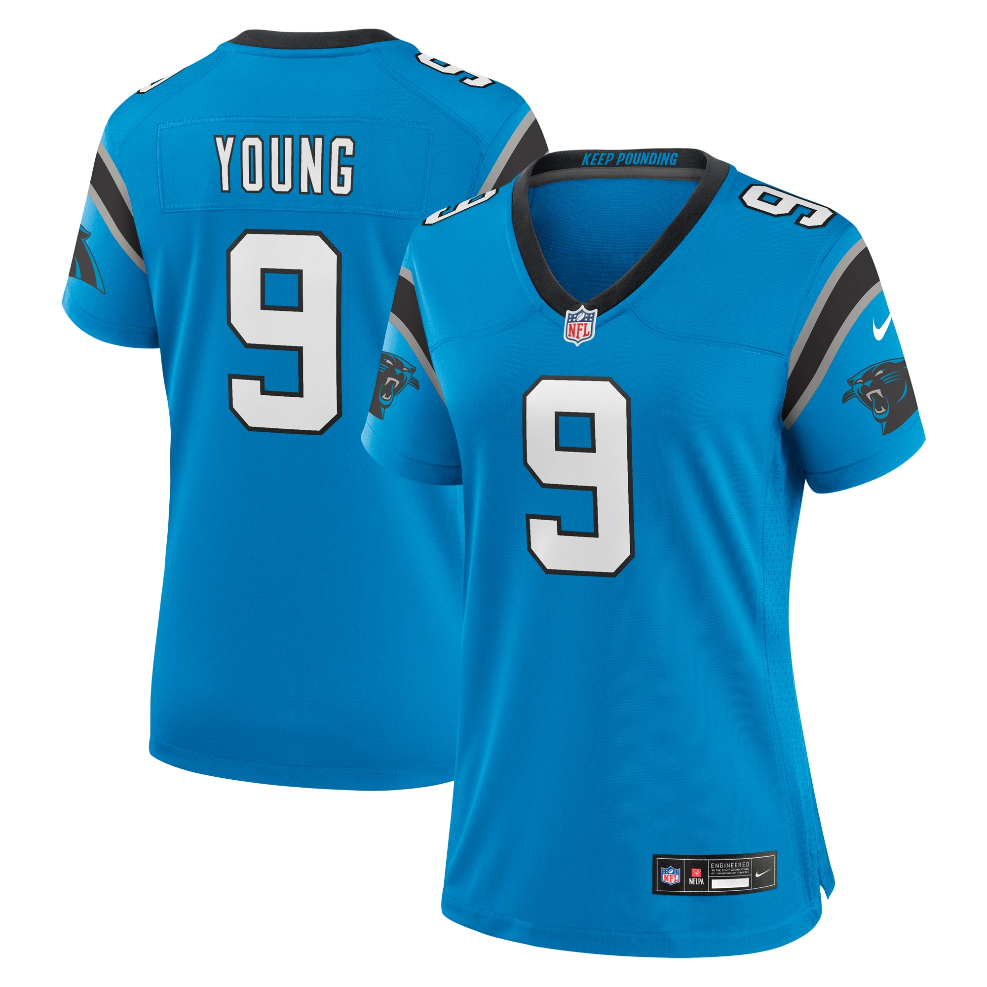 Bryce Young Carolina Panthers  Women's Player Jersey - Blue