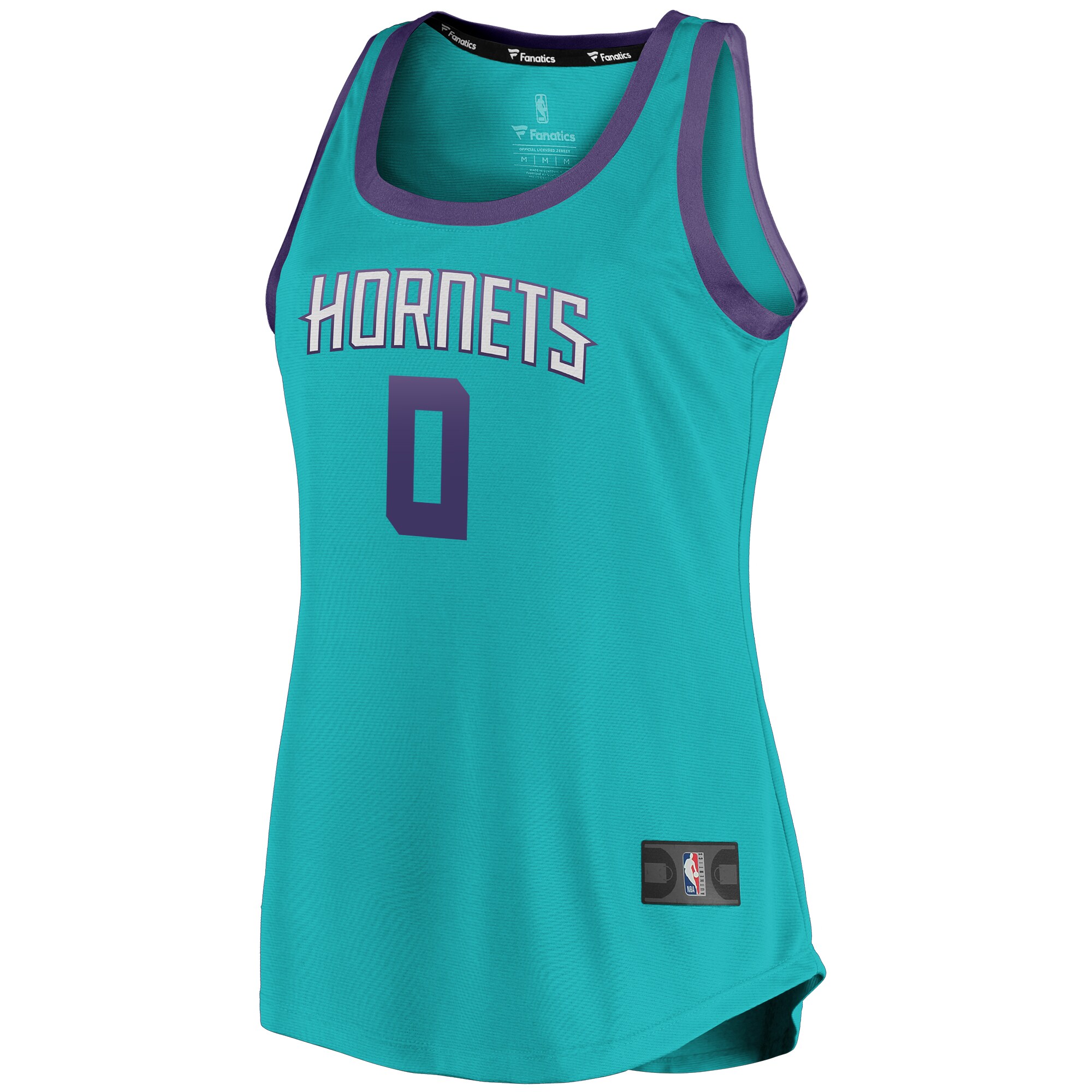 Miles Bridges Charlotte Hornets Fanatics Women's Fast Break Team Tank Jersey - Icon Edition - Teal