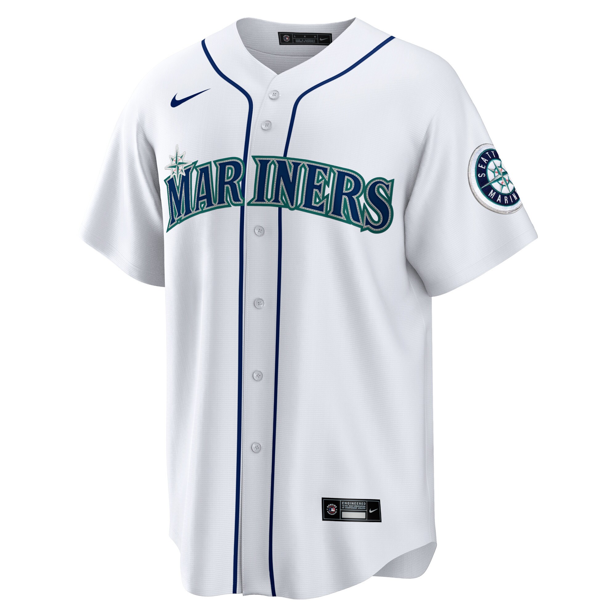 Cal Raleigh Seattle Mariners  Home Replica Jersey - White