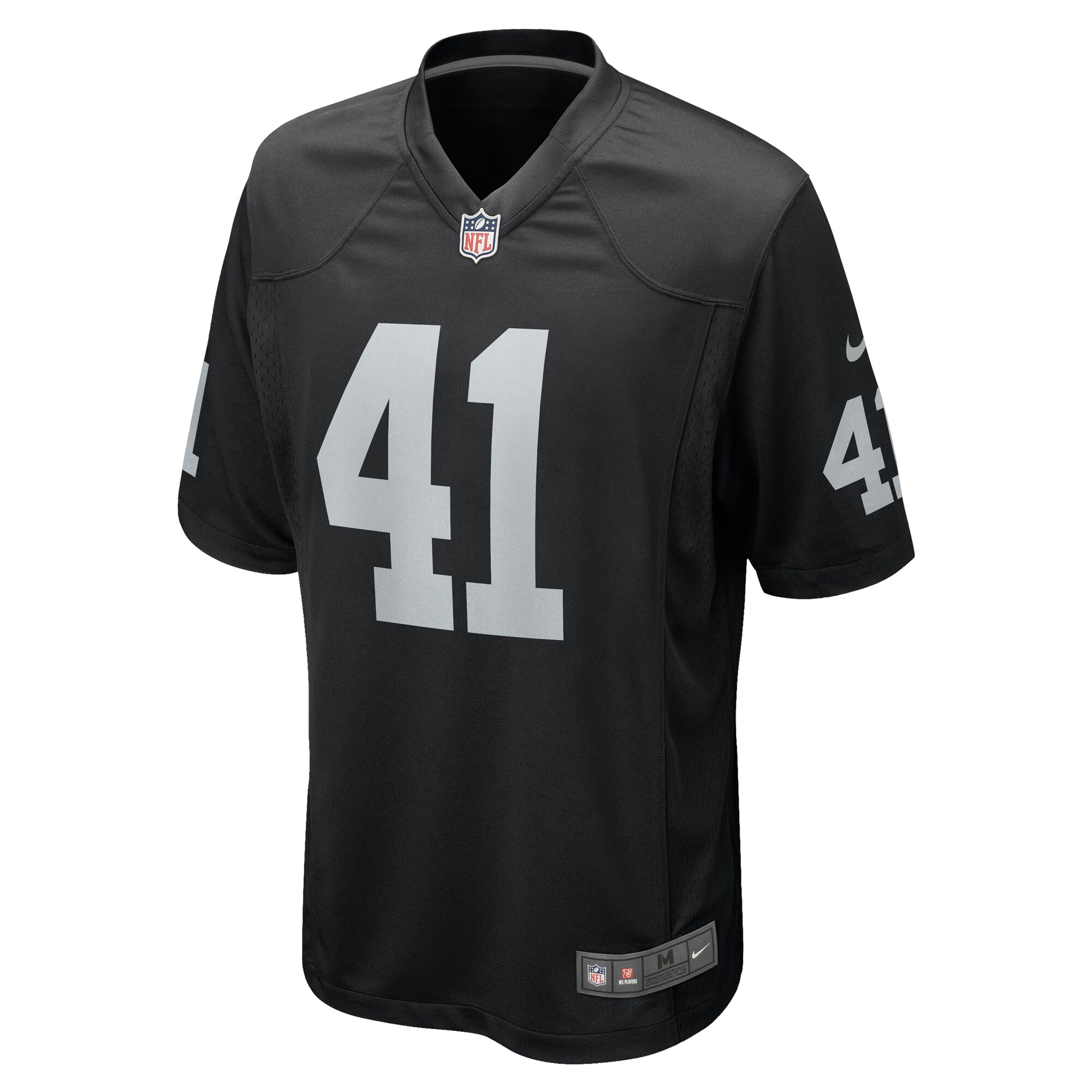 Robert Spillane Las Vegas Raiders  Game Player Jersey - Black