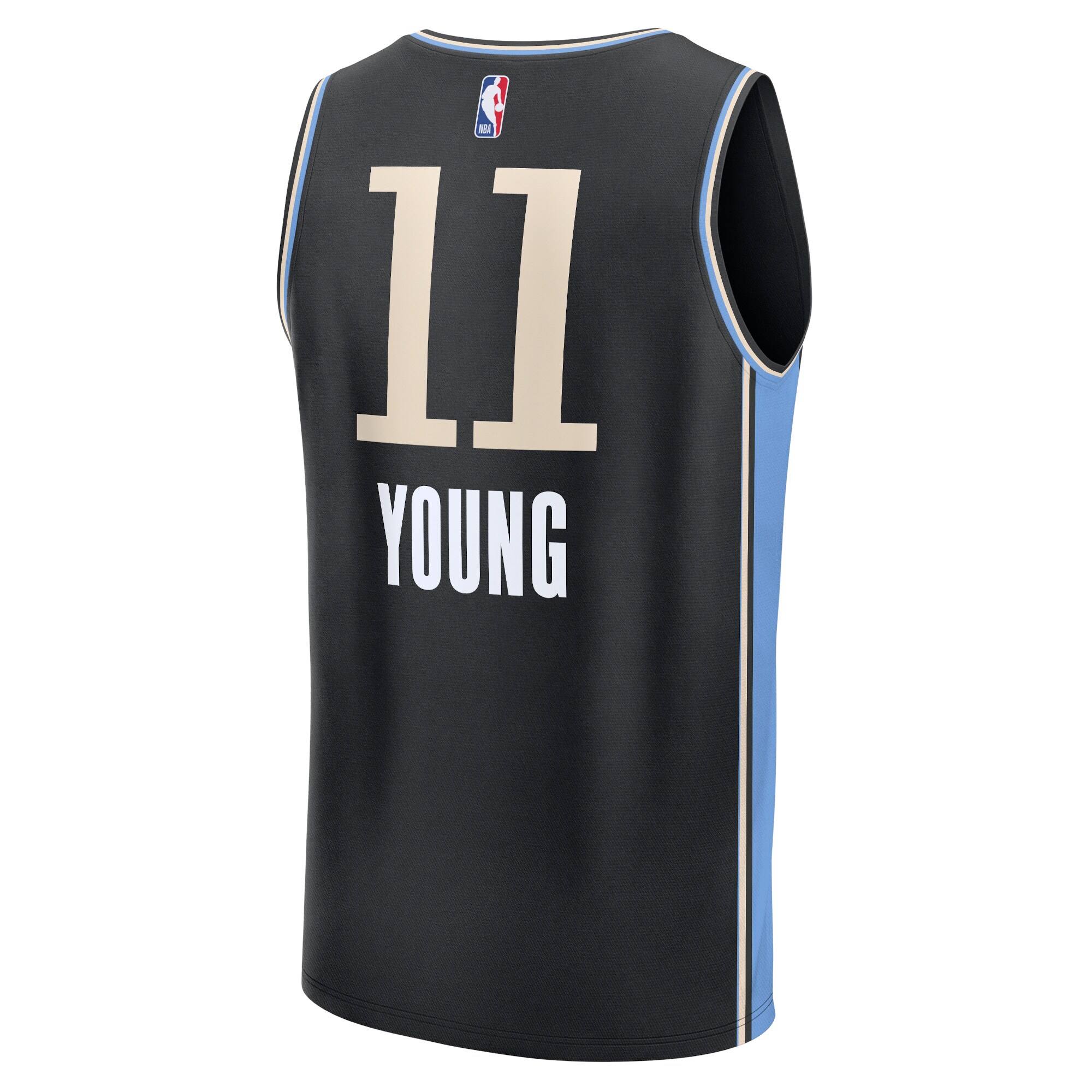 Trae Young Atlanta Hawks Fanatics Fast Break Jersey - Black - City Edition