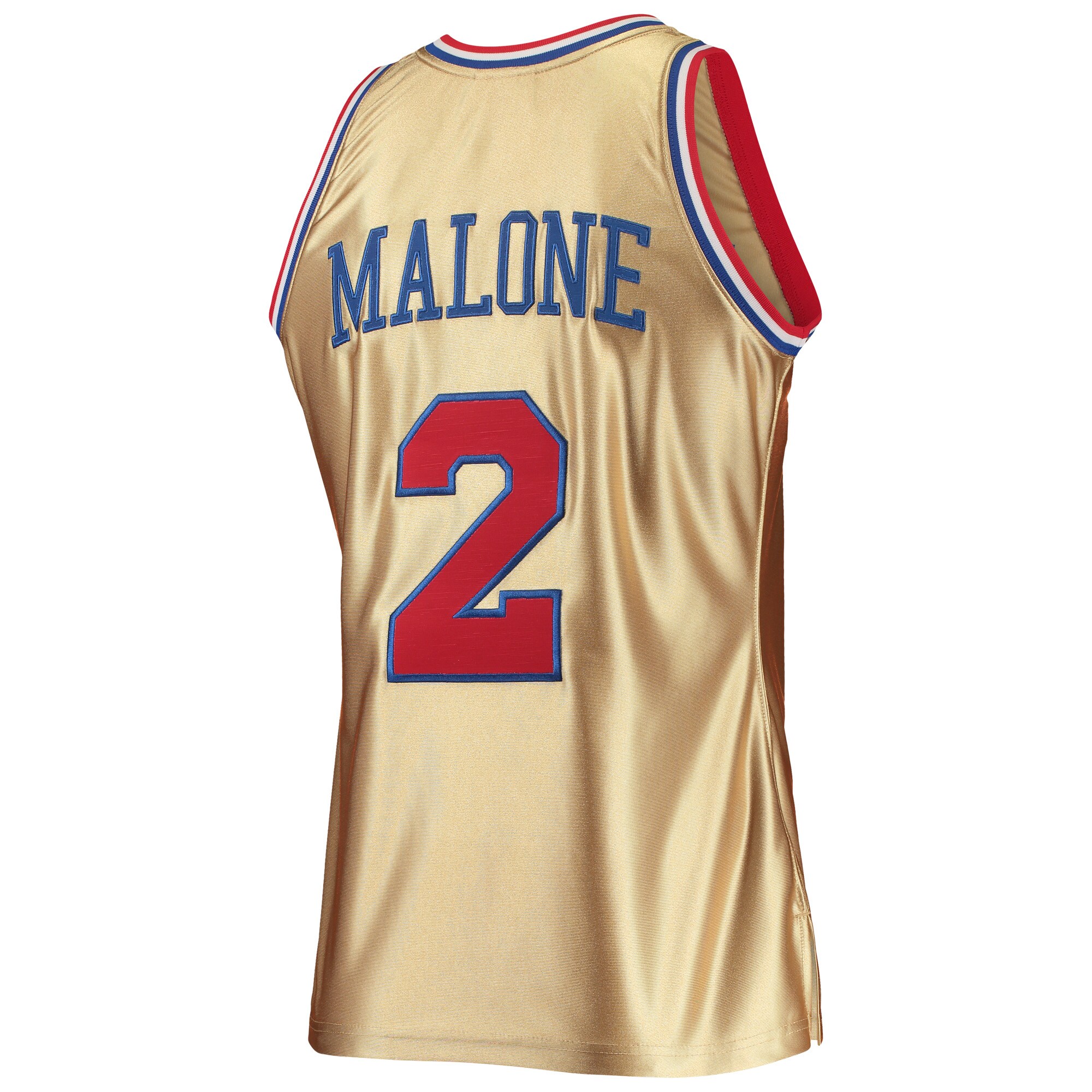Moses Malone Philadelphia 76ers Mitchell & Ness 75th Anniversary 1982\/83 Hardwood Classics Swingman Jersey - Gold