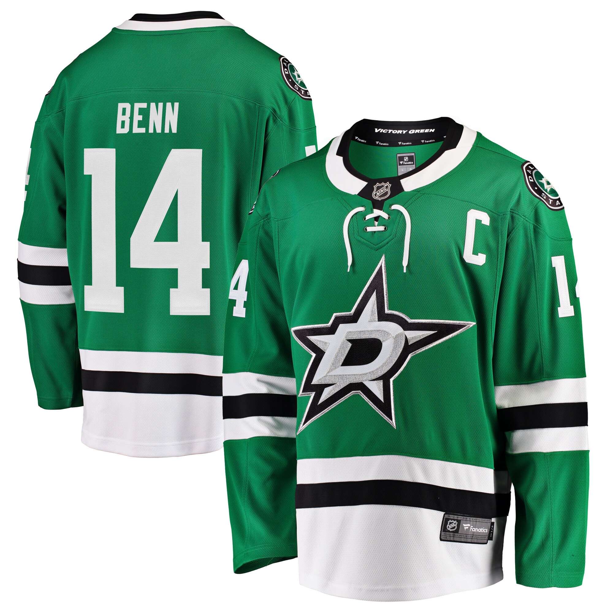Jamie Benn Dallas Stars Fanatics Breakaway Player Jersey - Green