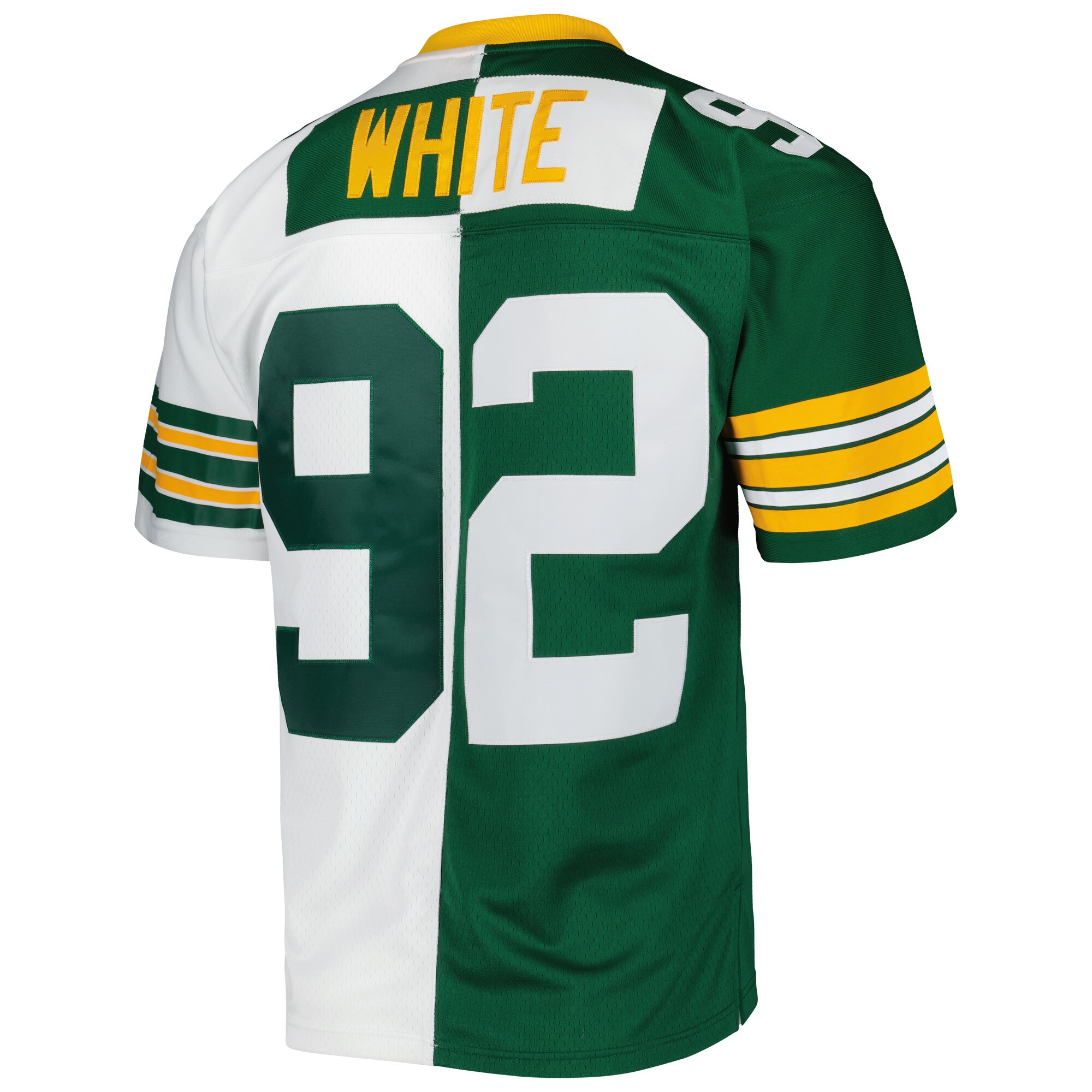 Reggie White Green Bay Packers Mitchell & Ness 1996 Split Legacy Replica Jersey - Green\/White
