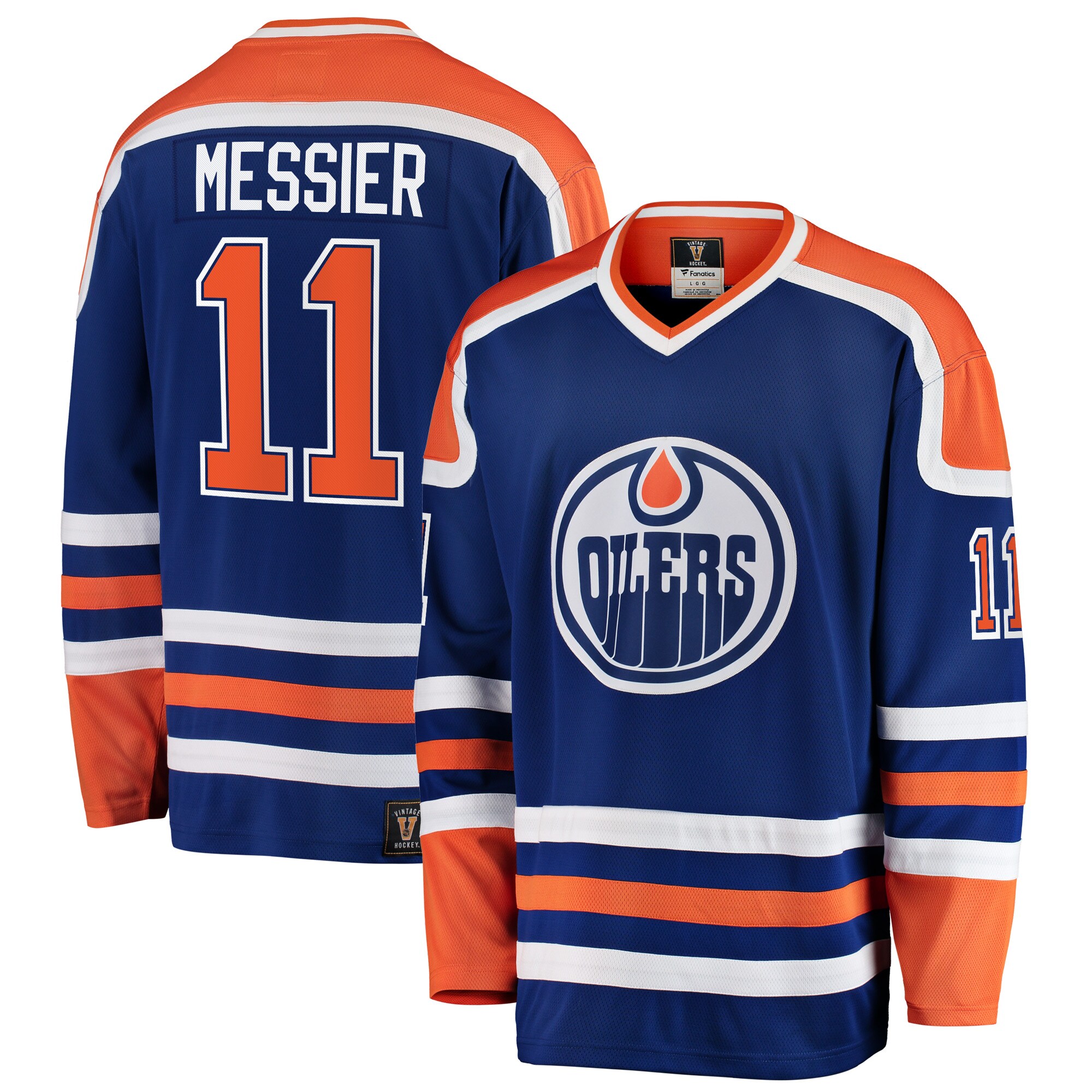 Mark Messier Edmonton Oilers Fanatics Premier Breakaway Retired Player Jersey - Blue