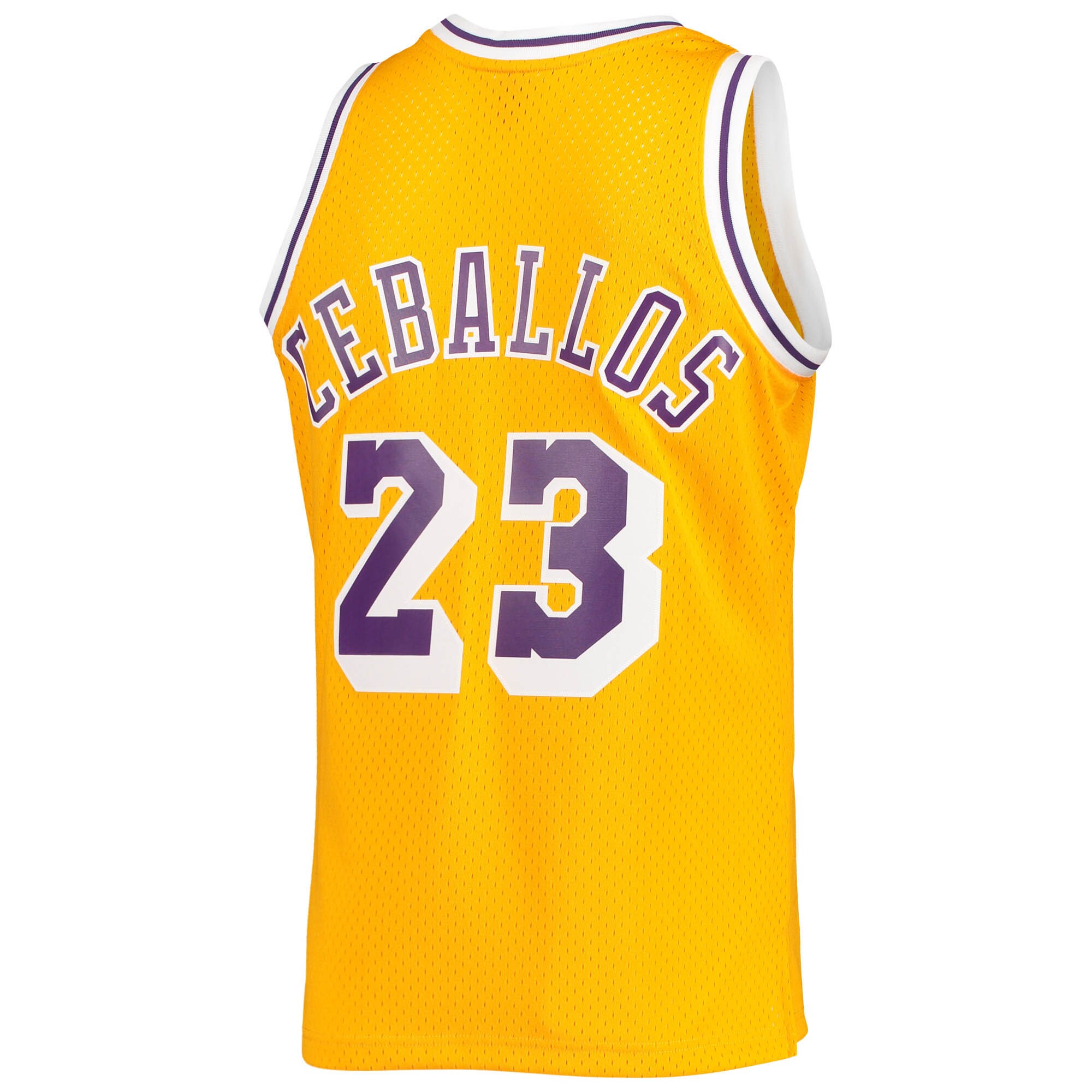 Cedric Ceballos Los Angeles Lakers Mitchell & Ness 1994\/95 Hardwood Classics Swingman Jersey - Gold