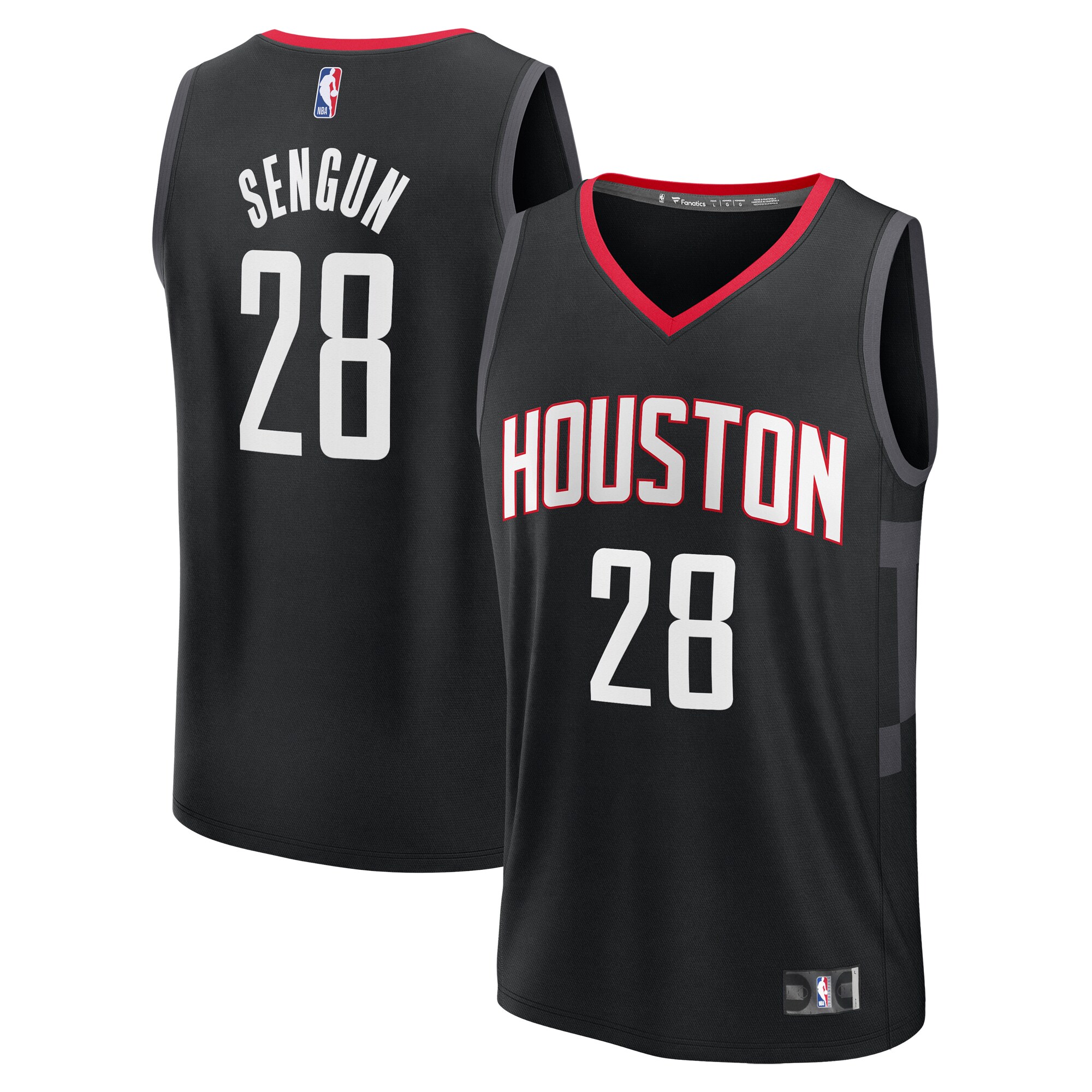 Alperen Sengun Houston Rockets Fanatics Youth Fast Break Replica Player Jersey - Statement Edition - Black