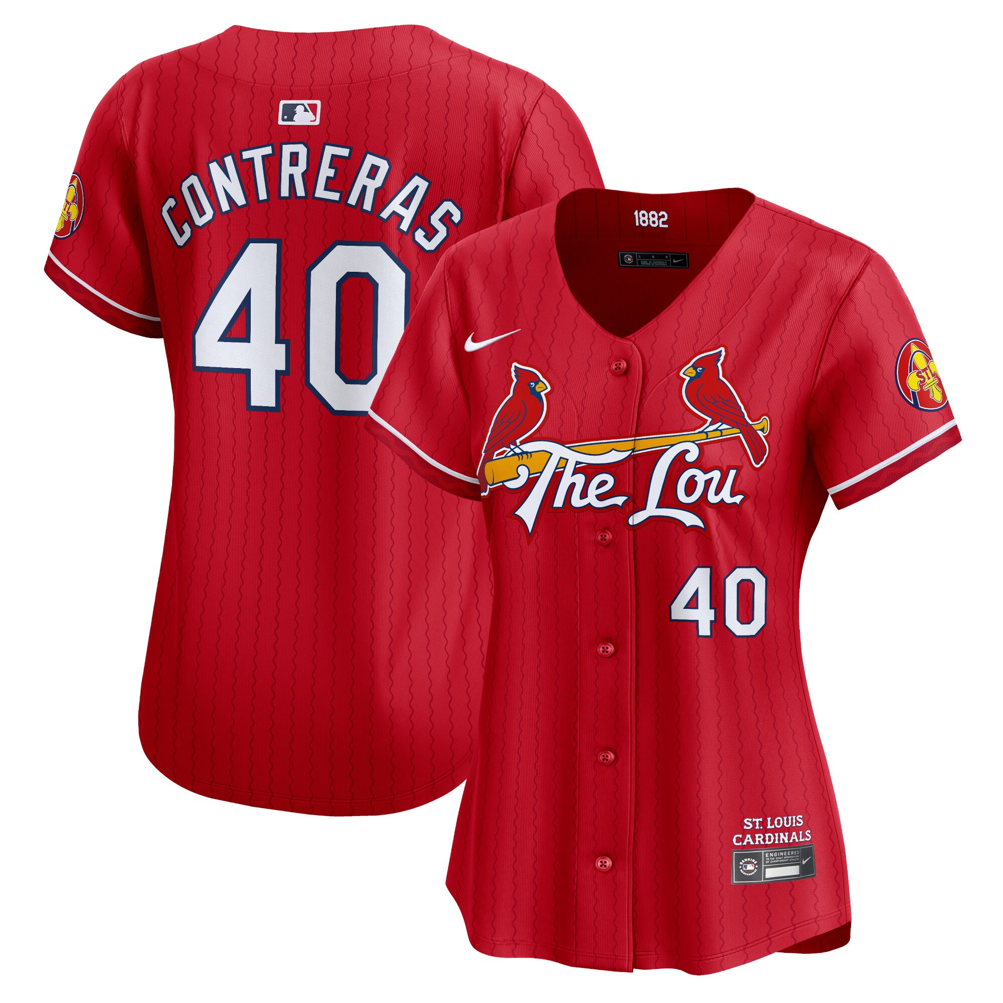Willson Contreras St. Louis Cardinals  Women's 2024 City Connect Limited Player Jersey - Red