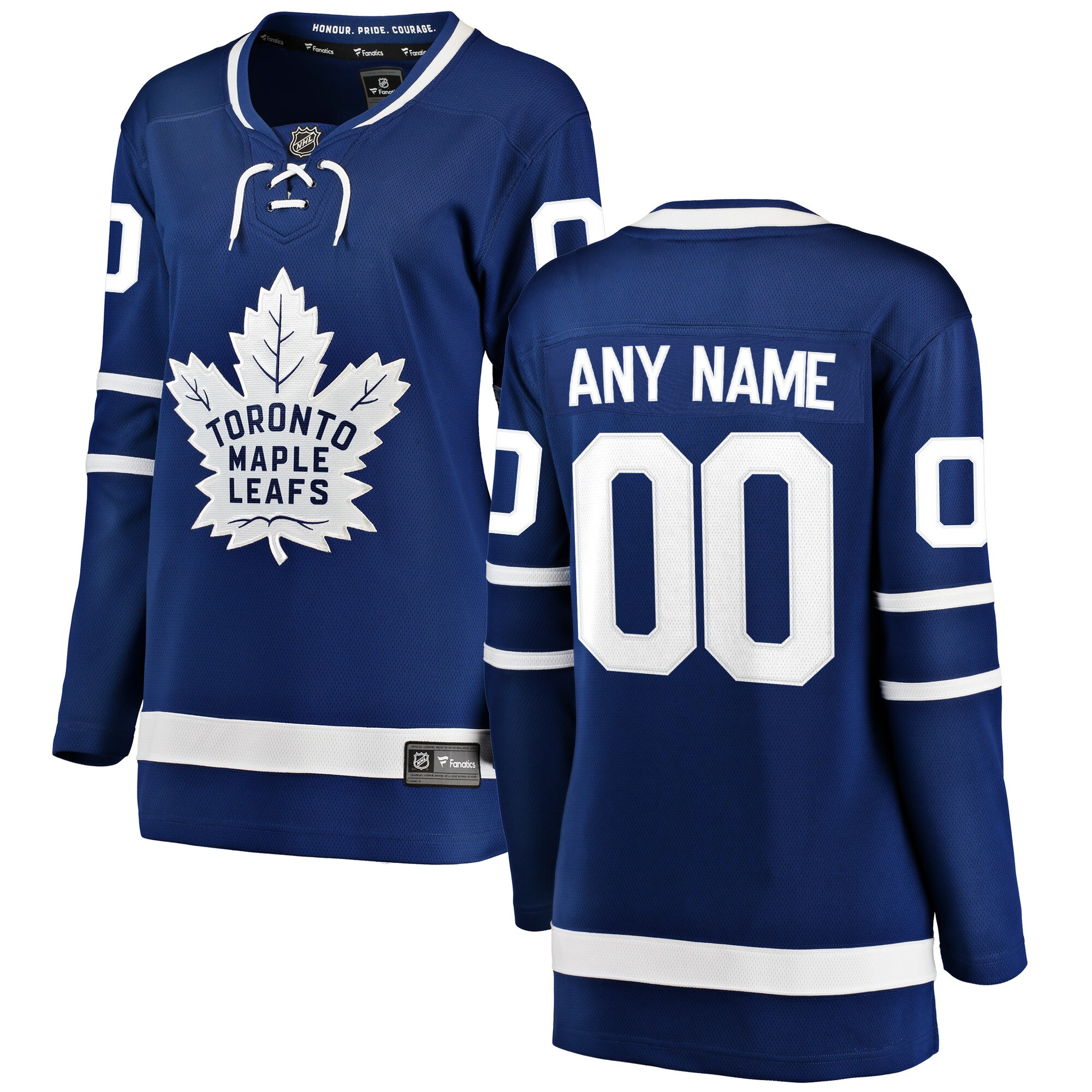 Toronto Maple Leafs Fanatics Women's Home Breakaway Custom Jersey - Blue