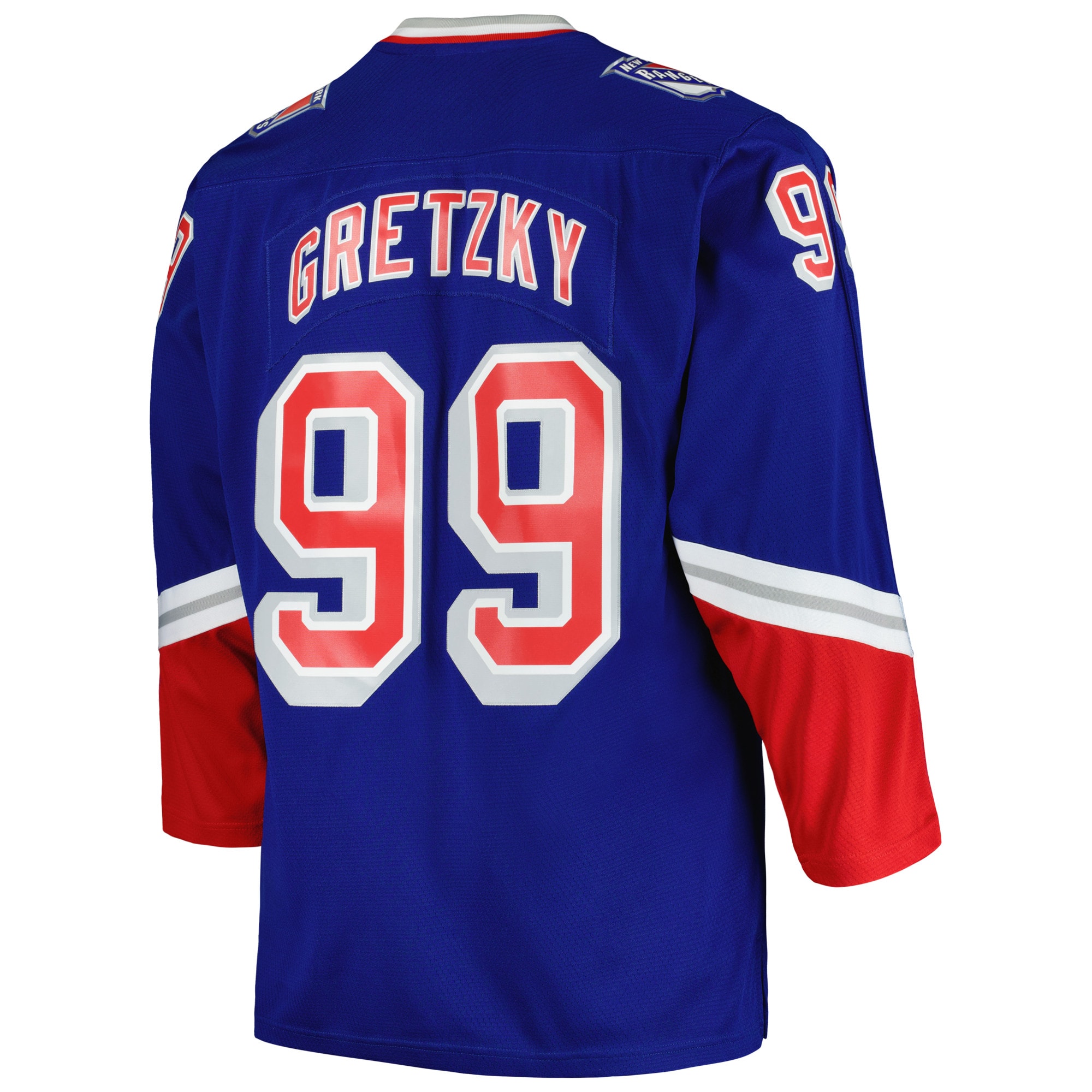 Wayne Gretzky New York Rangers Mitchell & Ness Big & Tall Blue Line Player Jersey - Blue