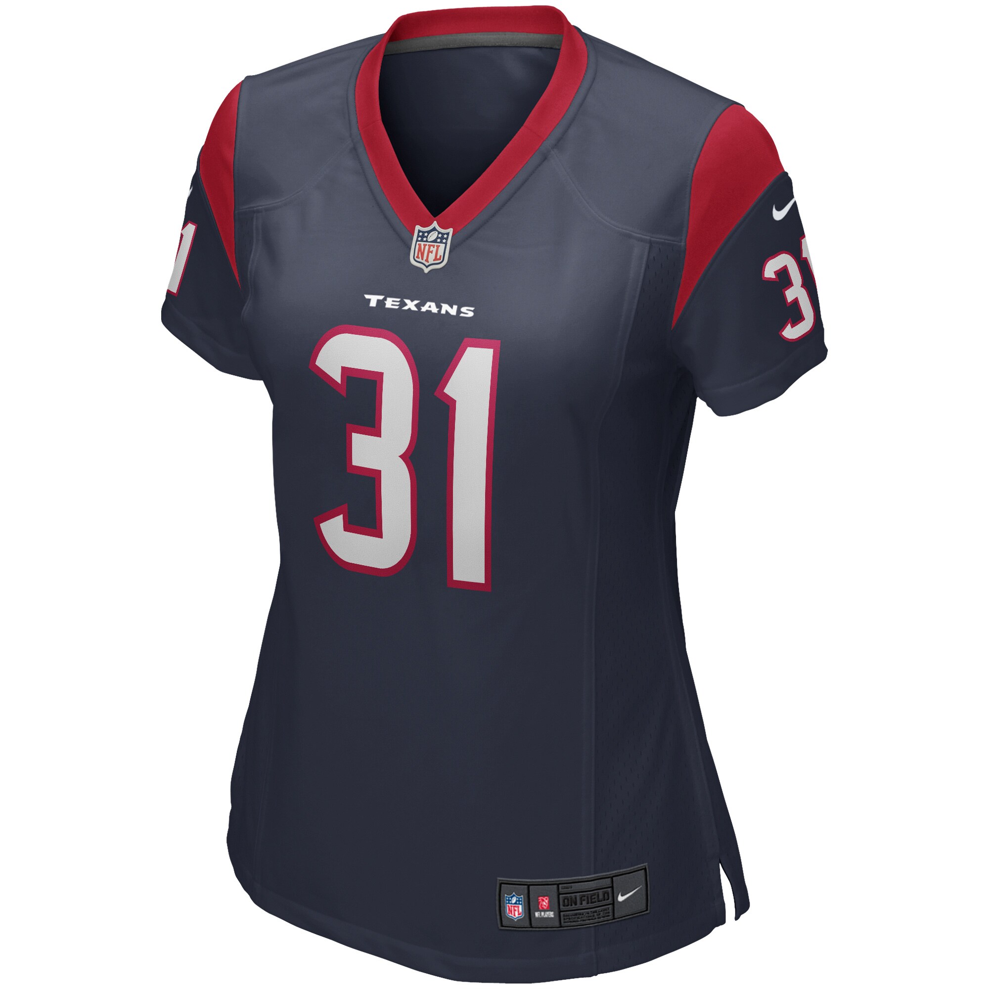 David Johnson Houston Texans  Women's Game Player Jersey - Navy