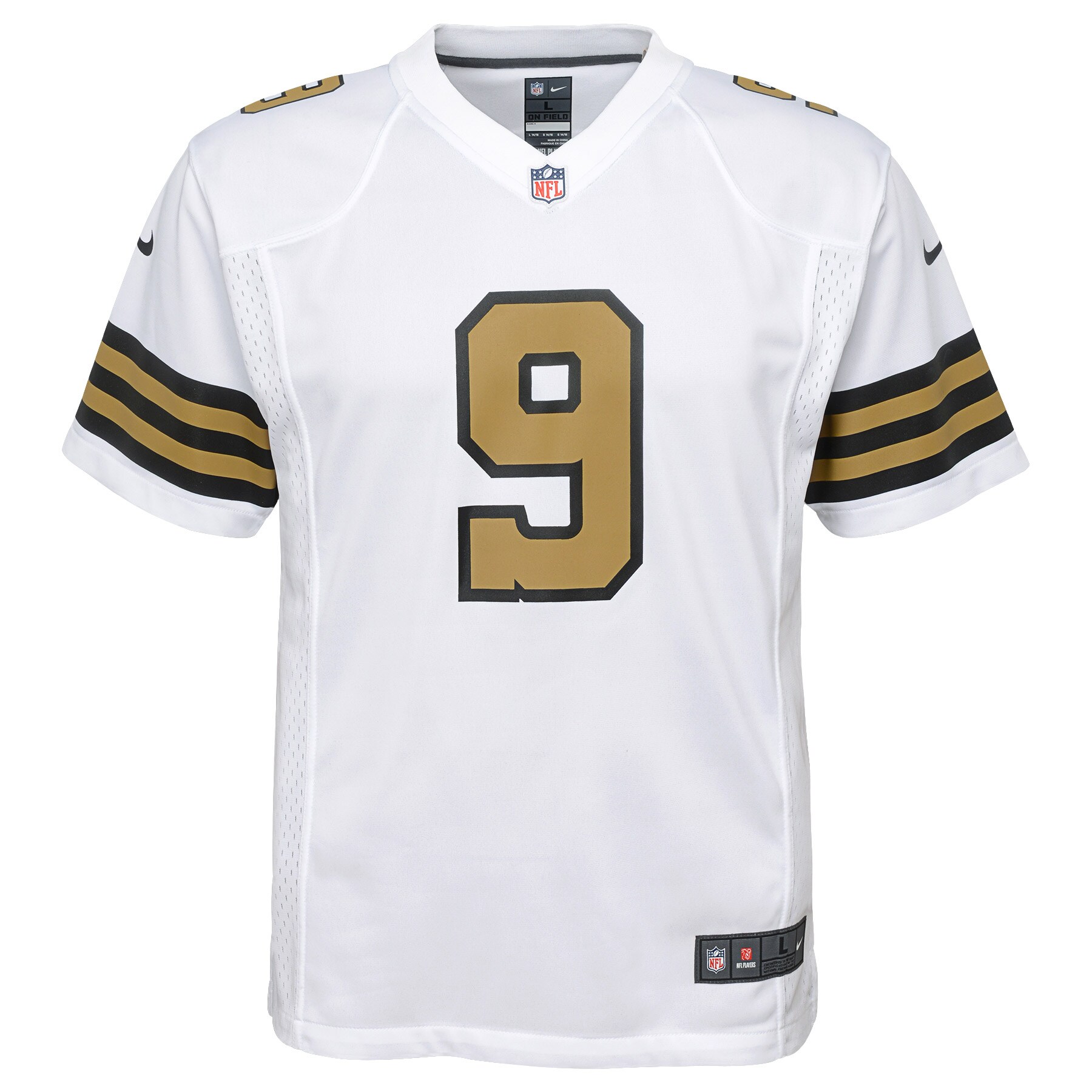 Drew Brees New Orleans Saints  Youth Color Rush Game Jersey - White