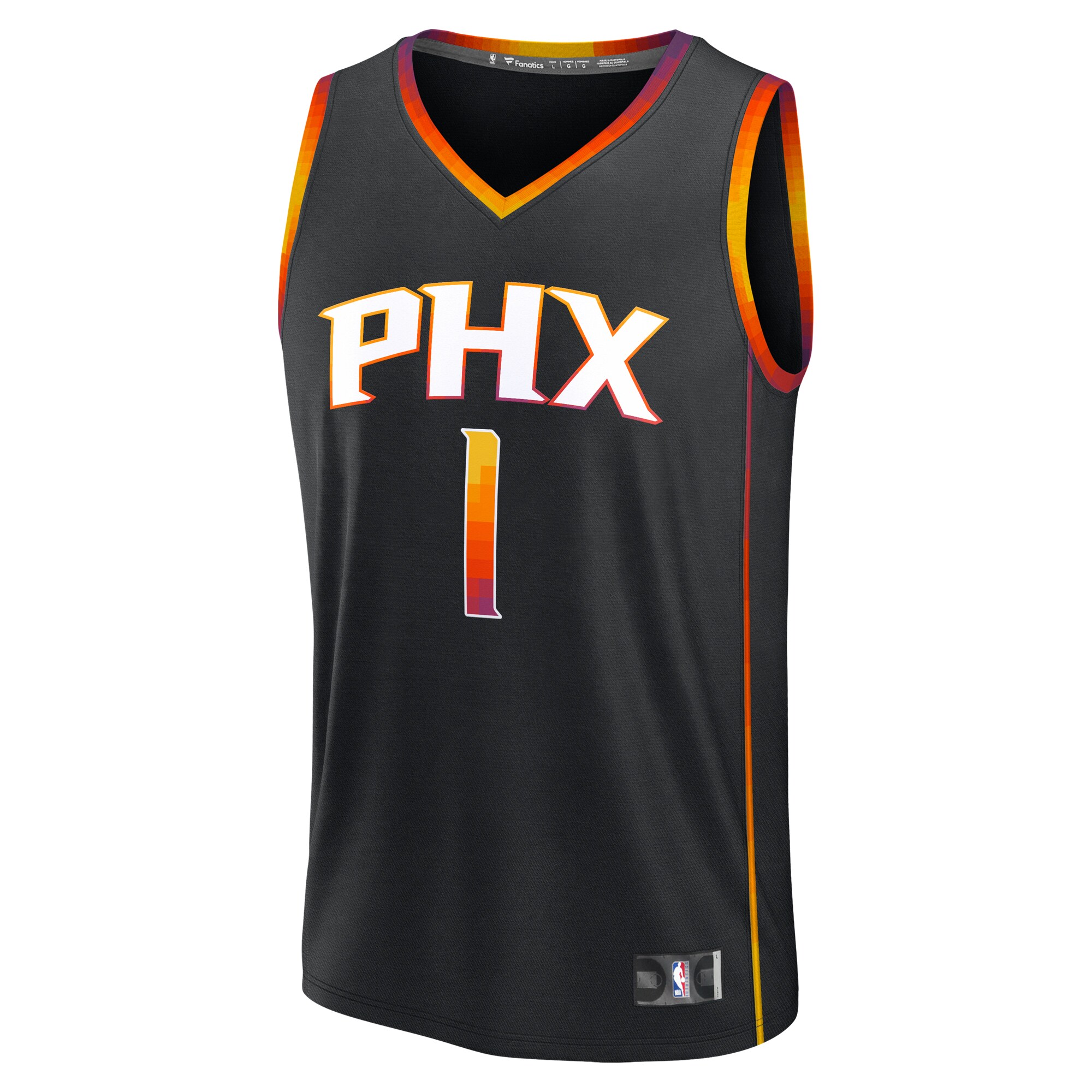 Devin Booker Phoenix Suns Fanatics Youth Fast Break Replica Player Jersey - Statement Edition - Black