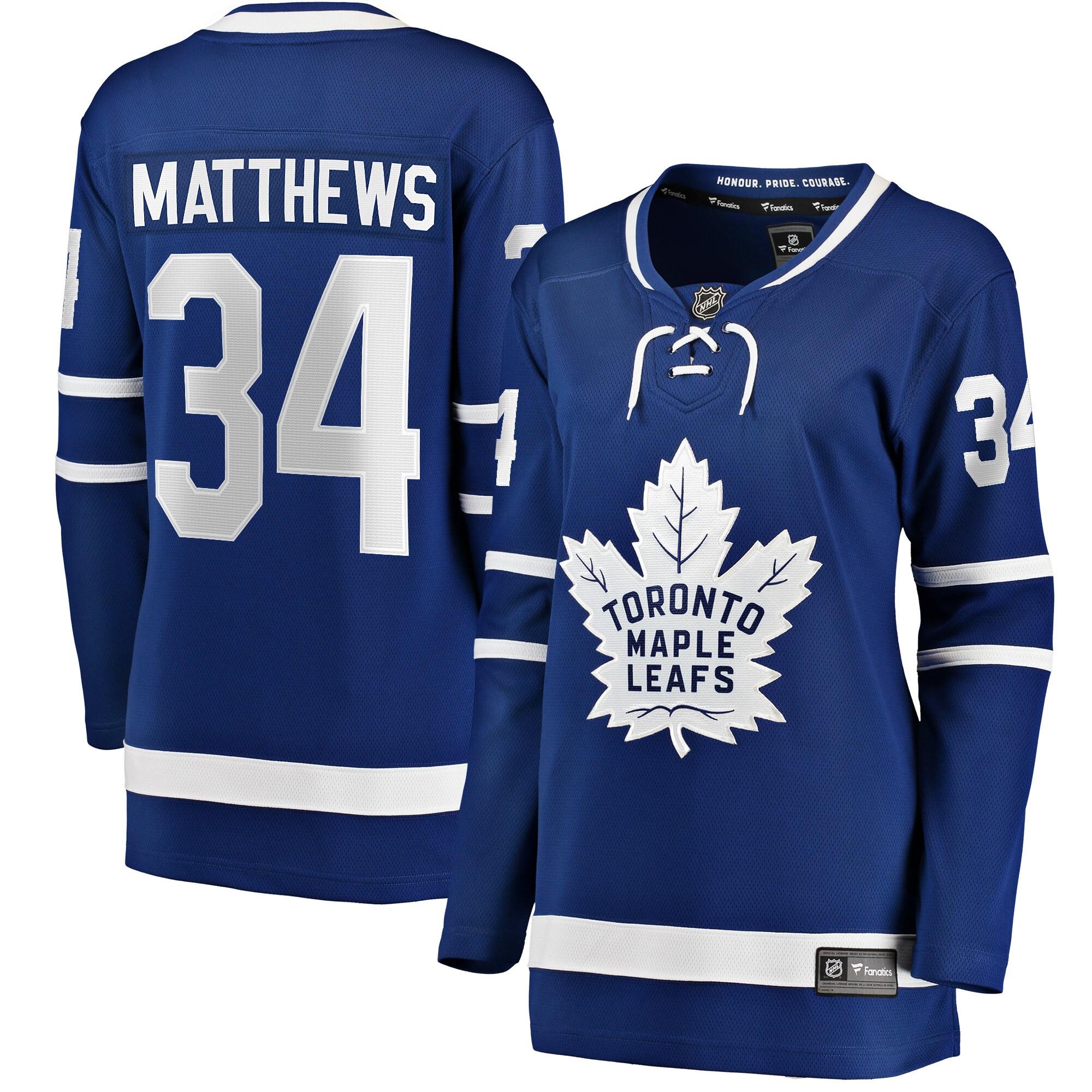 Auston Matthews Toronto Maple Leafs Fanatics Women's Home Breakaway Jersey - Blue