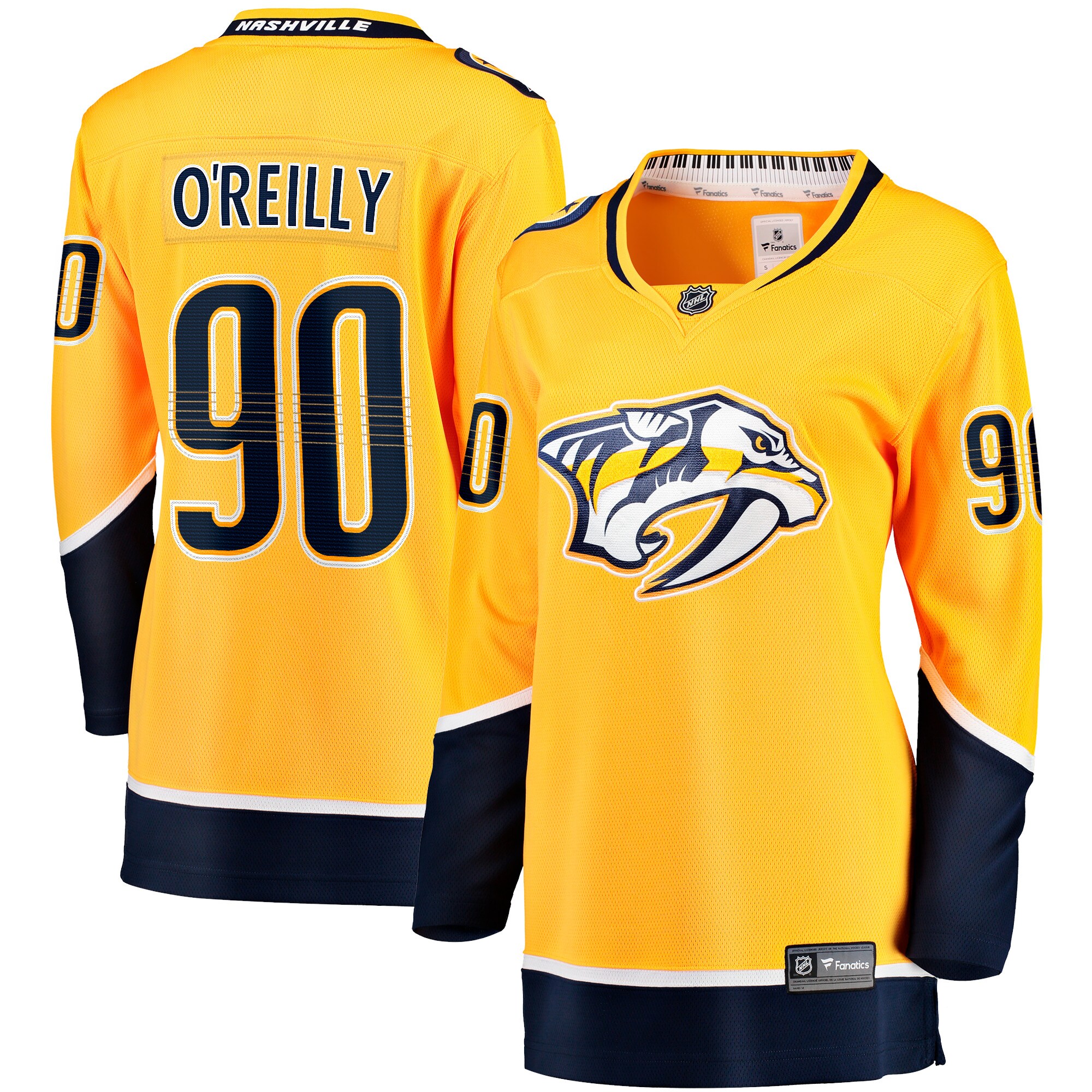 Ryan O'Reilly Nashville Predators Fanatics Women's Home Premier Breakaway Player Jersey - Gold