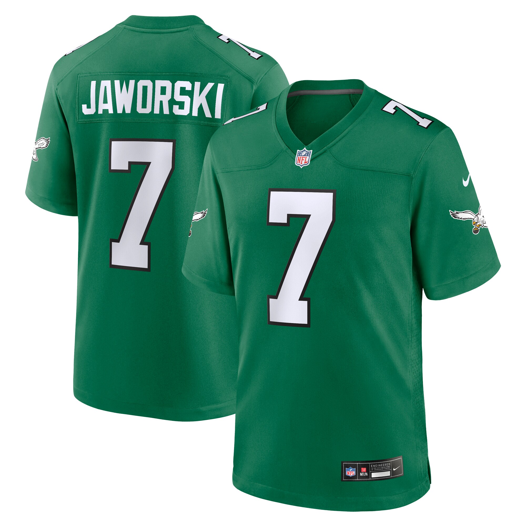Ron Jaworski Philadelphia Eagles  Alternate Game Jersey - Kelly Green