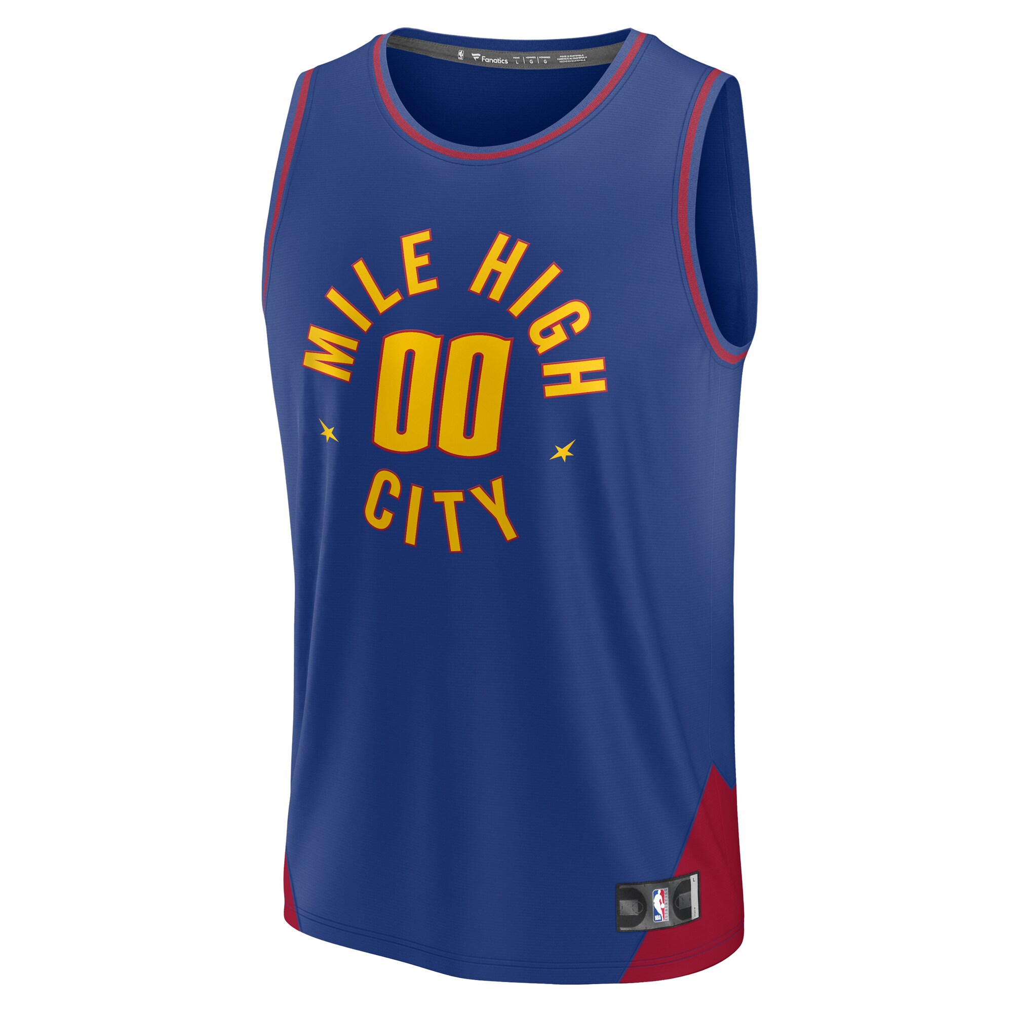 Denver Nuggets Fanatics 2022\/23 Fast Break Custom Replica Jersey - Blue - Statement Edition