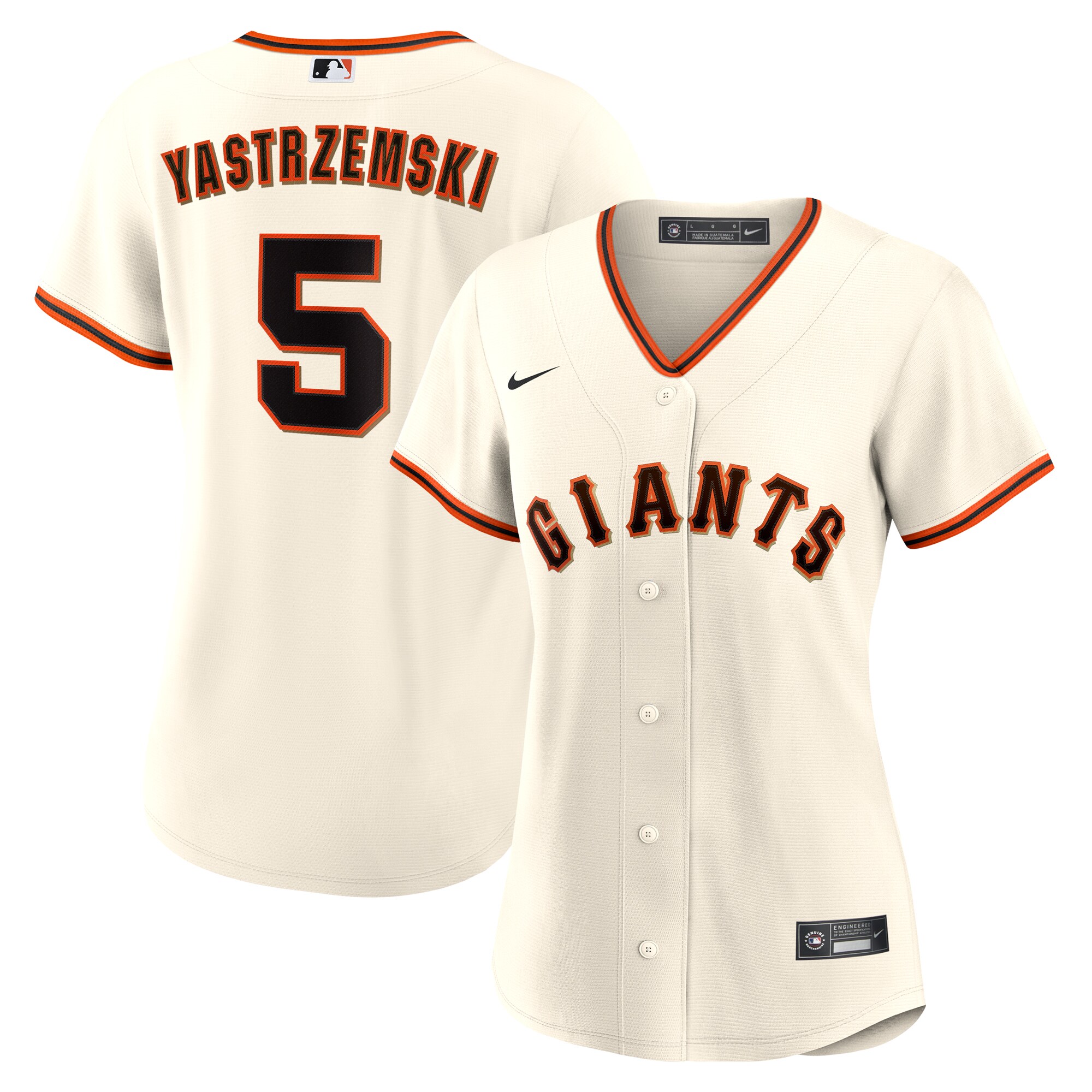 Mike Yastrzemski San Francisco Giants  Women's Home Replica Player Jersey - Cream