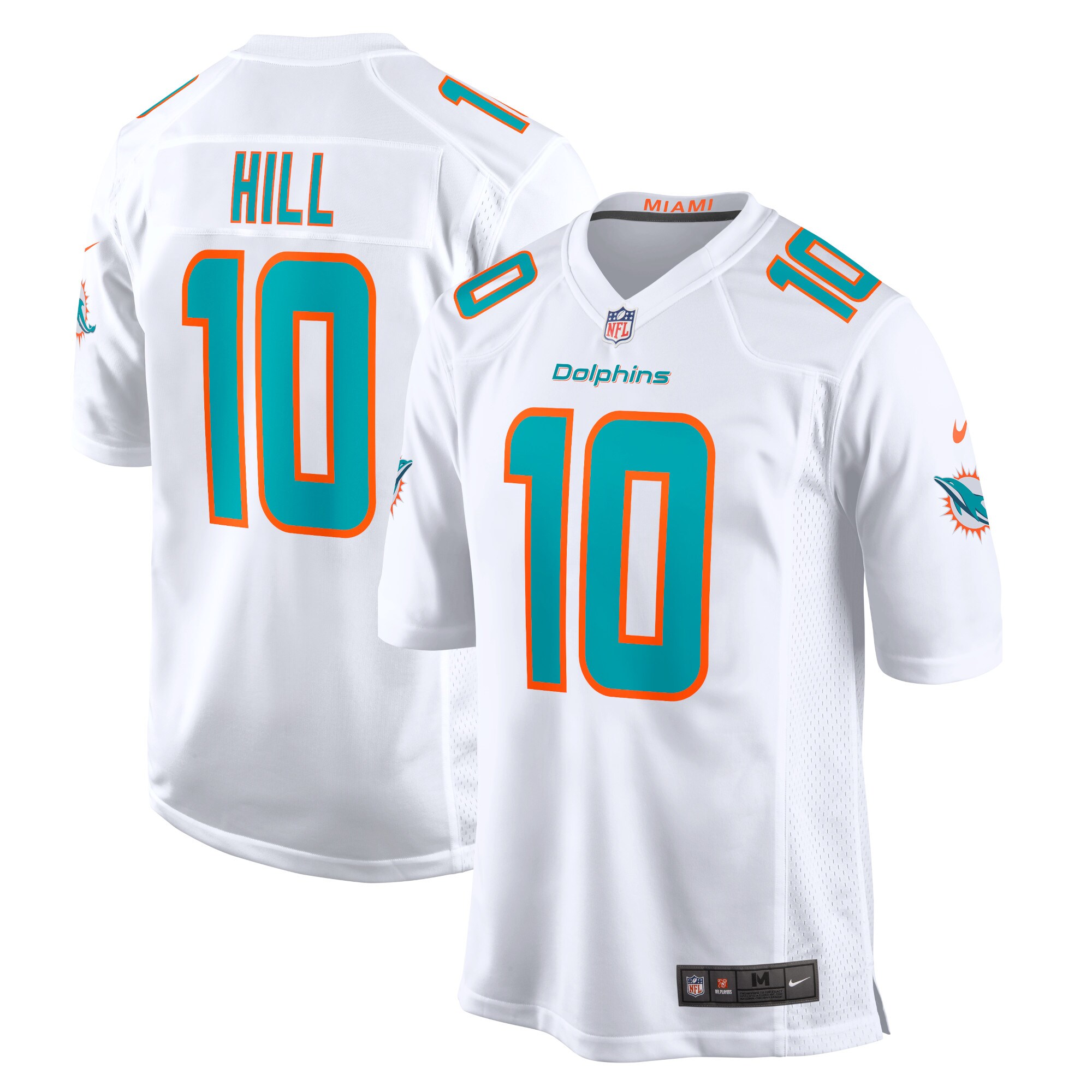 Tyreek Hill Miami Dolphins  Game Jersey - White