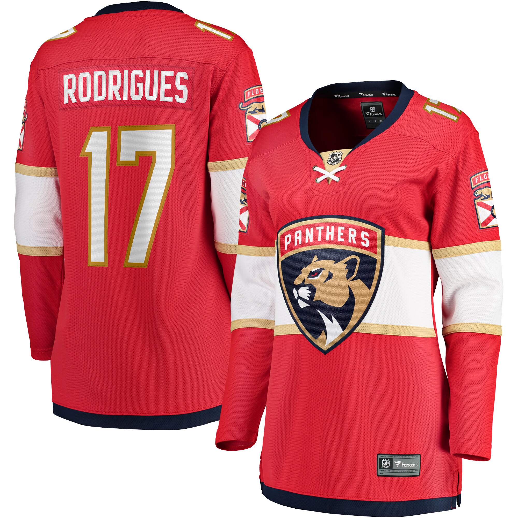 Evan Rodrigues Florida Panthers Fanatics Women's Home Breakaway Player Jersey - Red