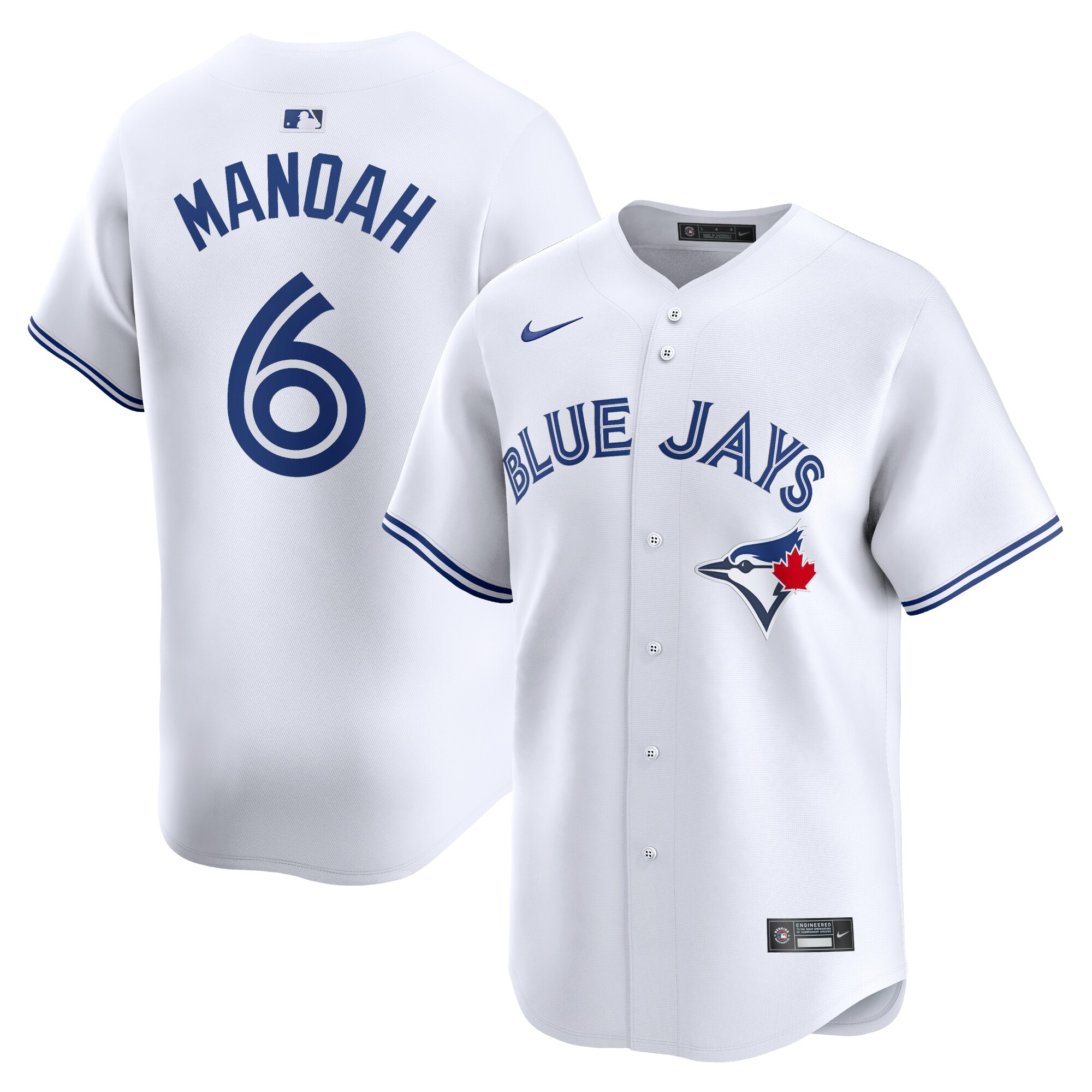 Alek Manoah Toronto Blue Jays  Home Limited Player Jersey - White