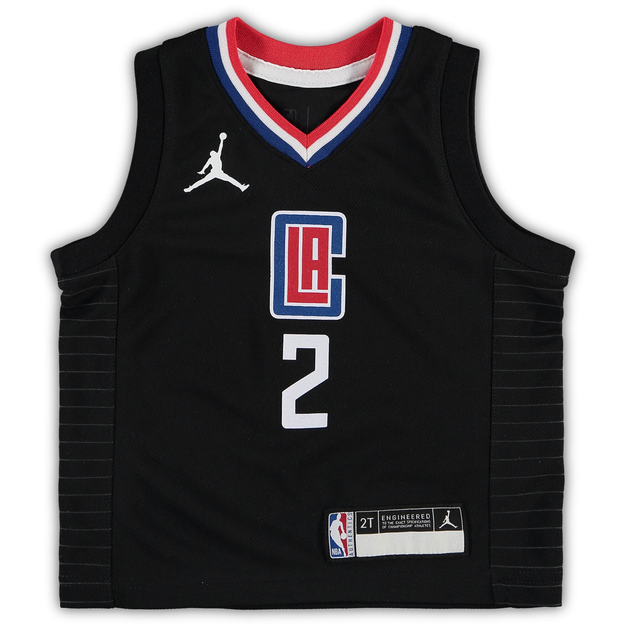 Kawhi Leonard LA Clippers Jordan Brand Toddler 2020\/21 Jersey - Black - Statement Edition