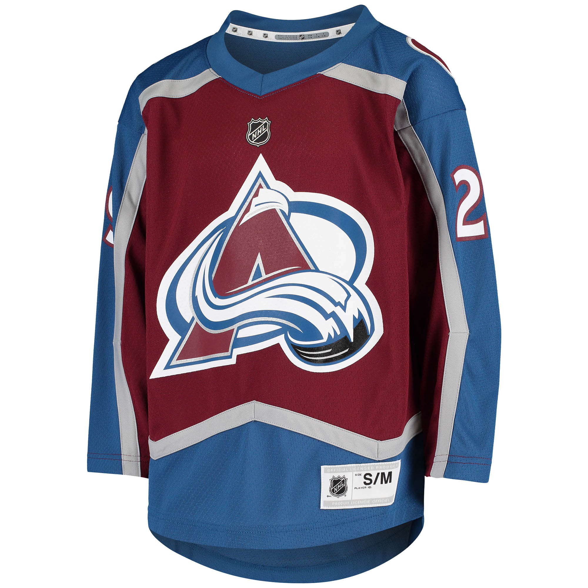 Nathan MacKinnon Colorado Avalanche Youth Home Replica Player Jersey - Burgundy